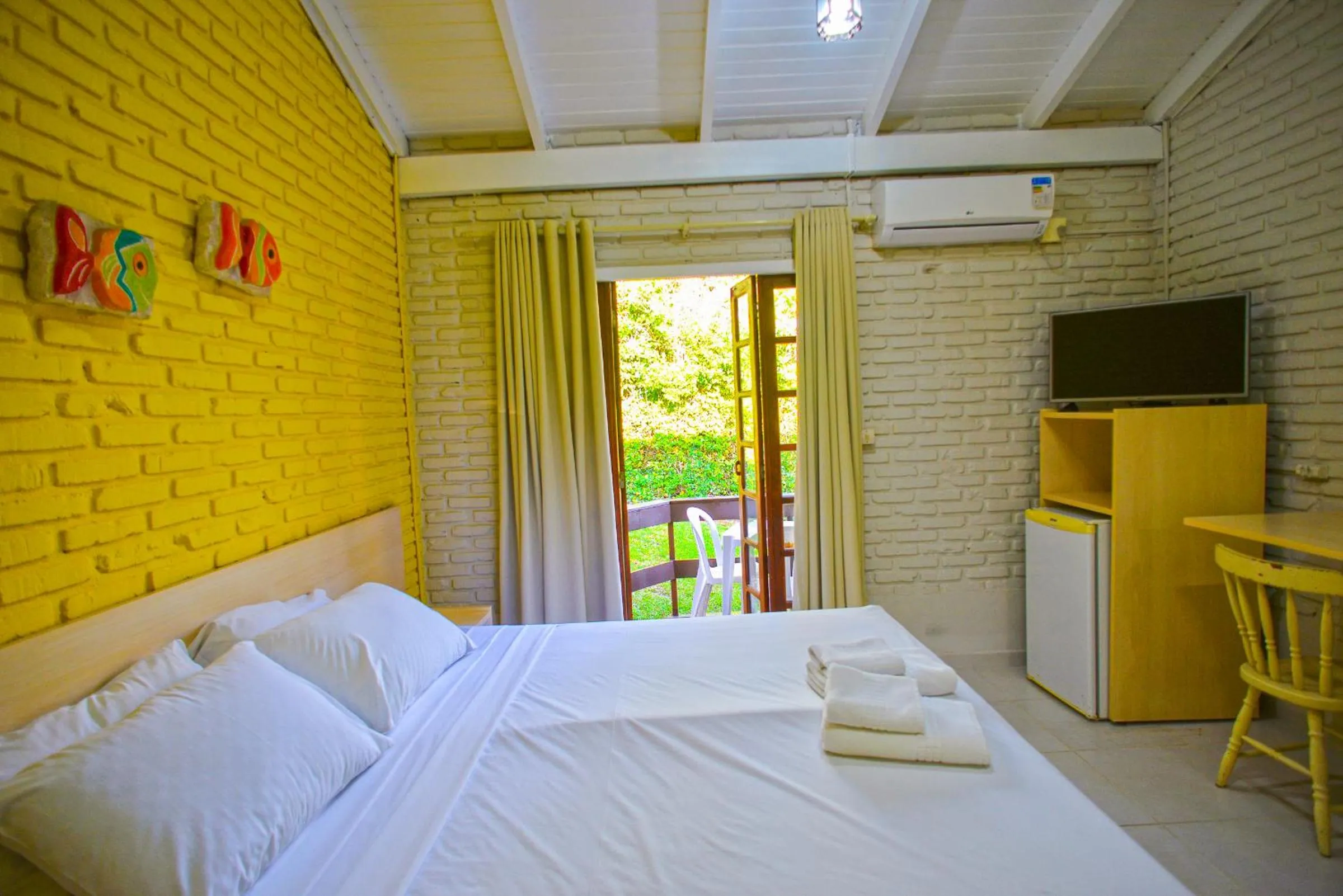 Bed in Morro do Sol Hotel & Eventos