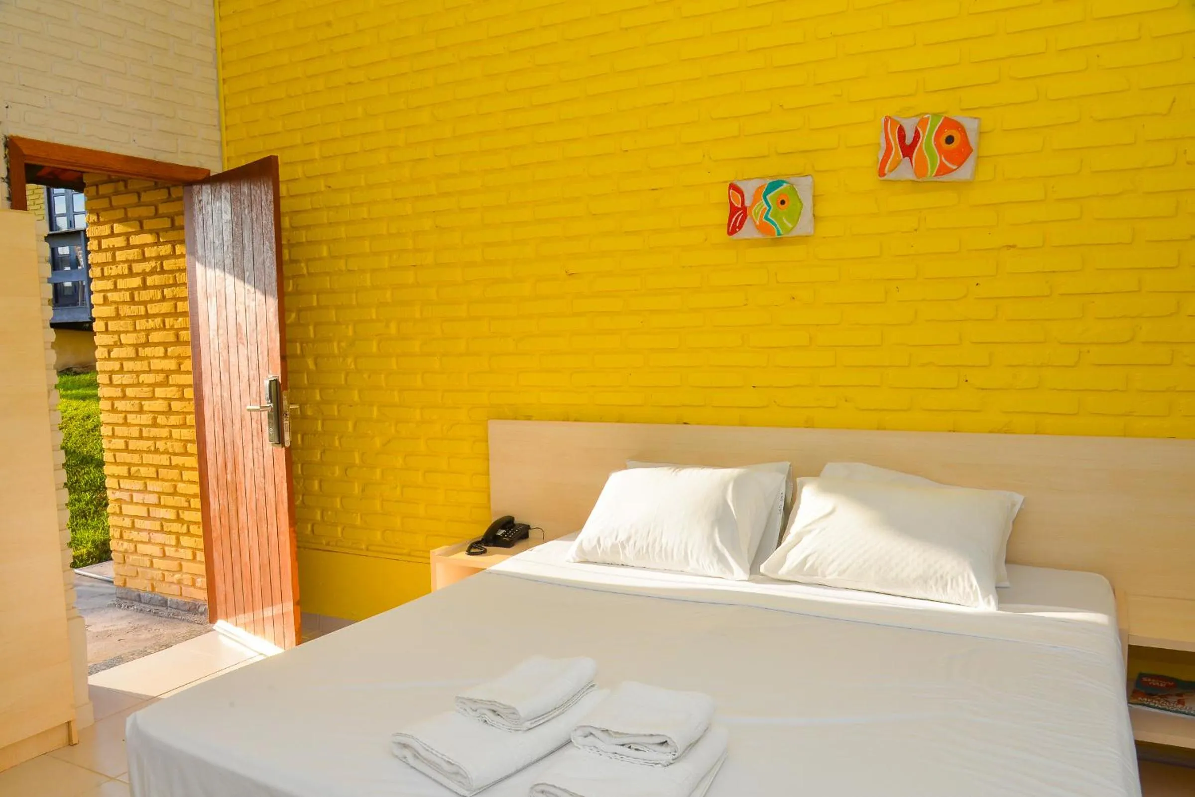 Bed in Morro do Sol Hotel & Eventos