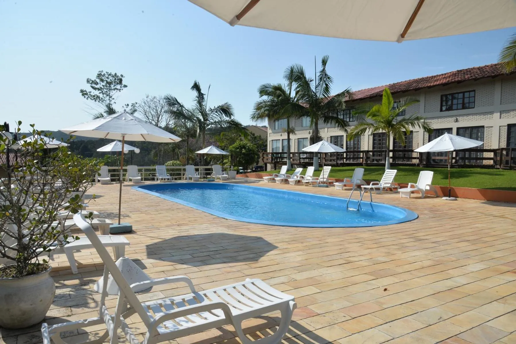 Swimming pool in Morro do Sol Hotel & Eventos