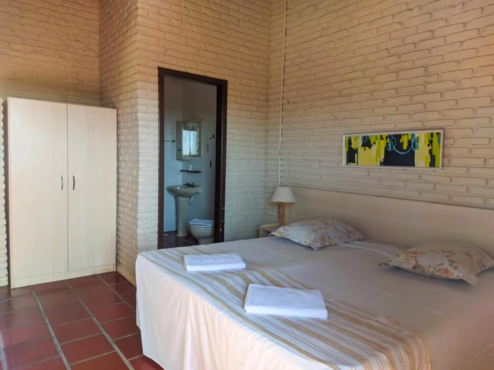 Bed in Morro do Sol Hotel & Eventos