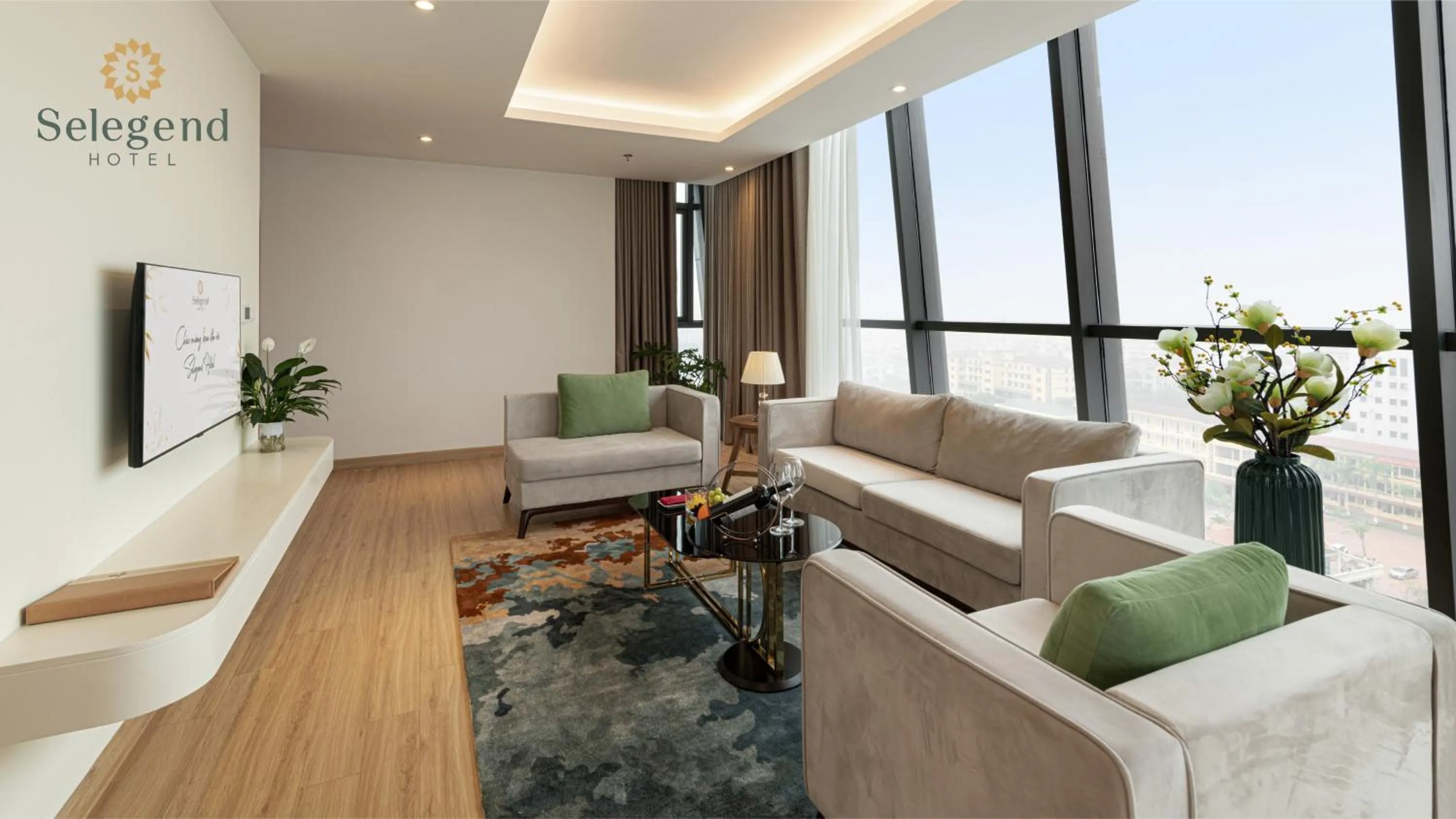 Living room in Selegend Hotel Thái Bình