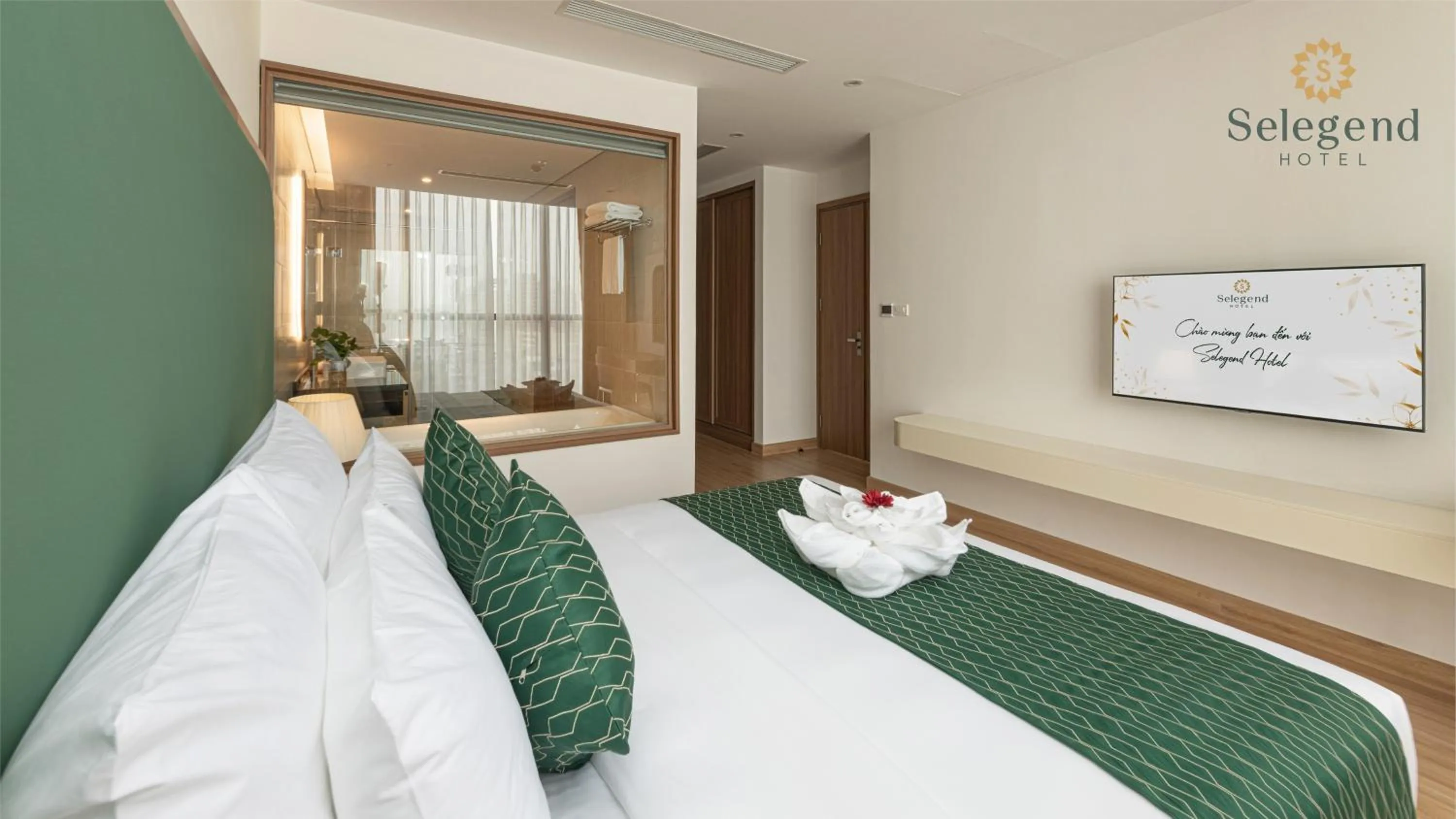 Bedroom, Bed in Selegend Hotel Thái Bình