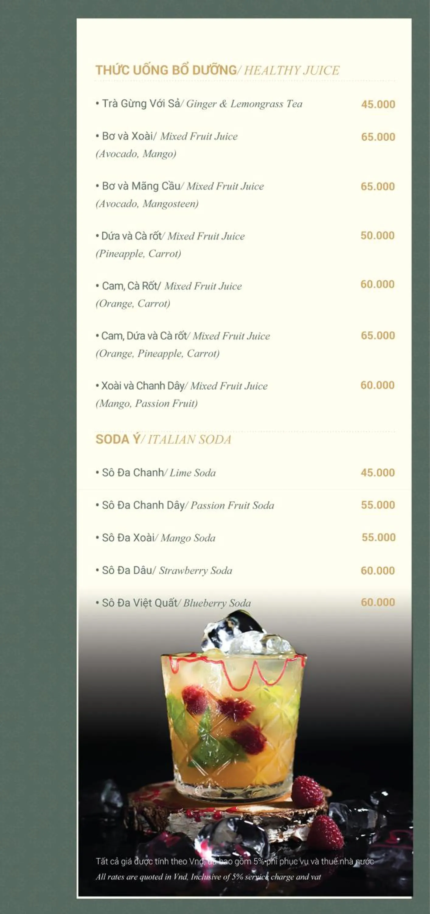 Drinks in Selegend Hotel Thái Bình