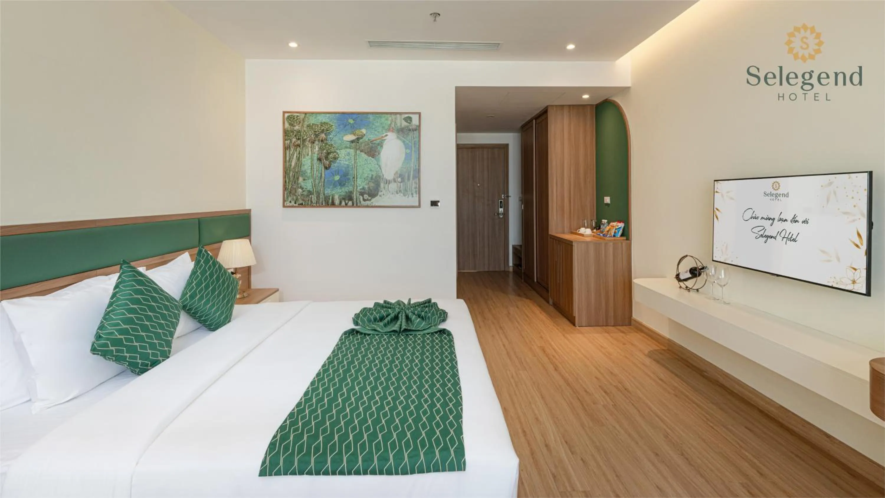 Bedroom, Bed in Selegend Hotel Thái Bình