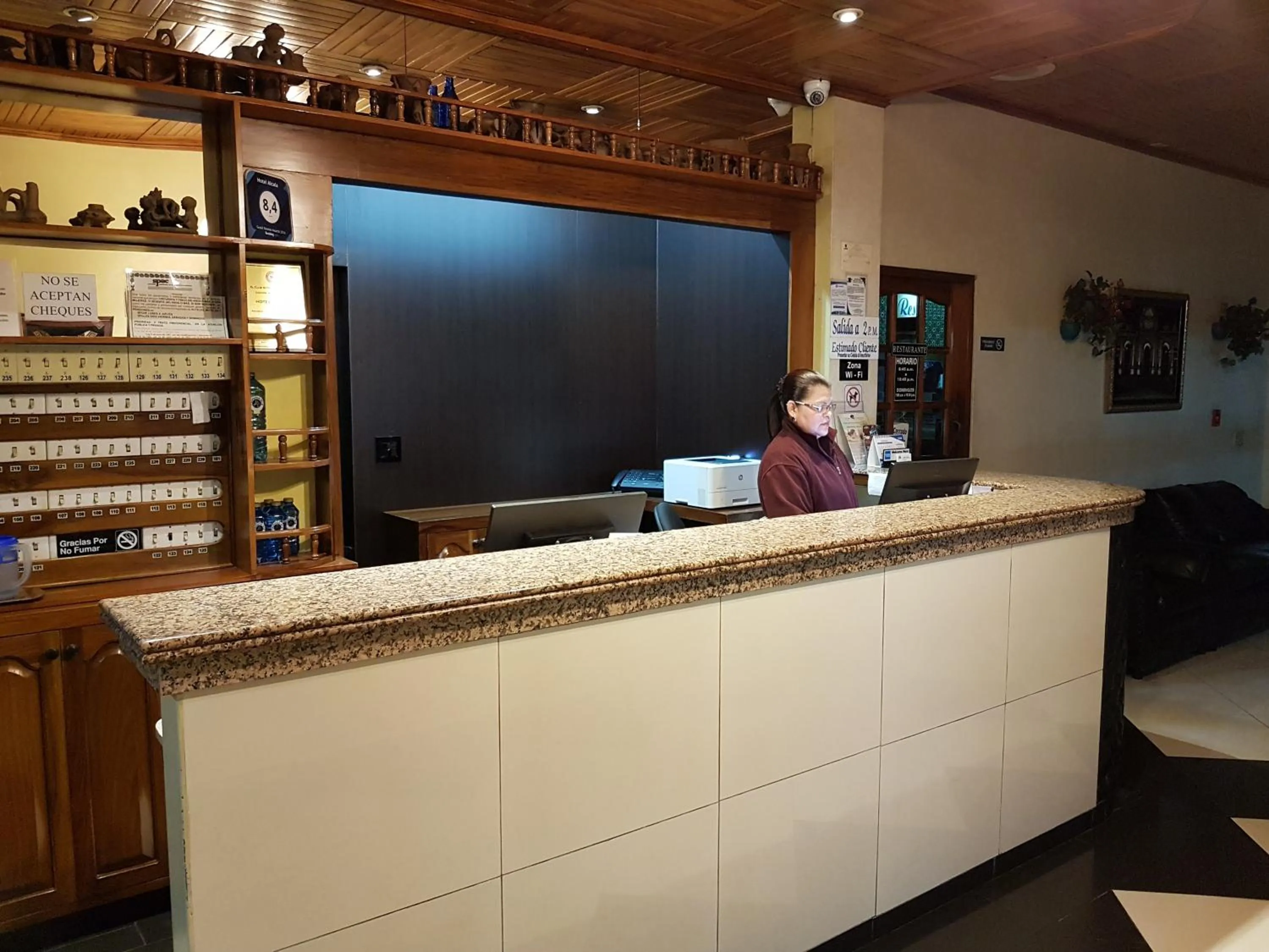 Lobby or reception in Hotel Alcala