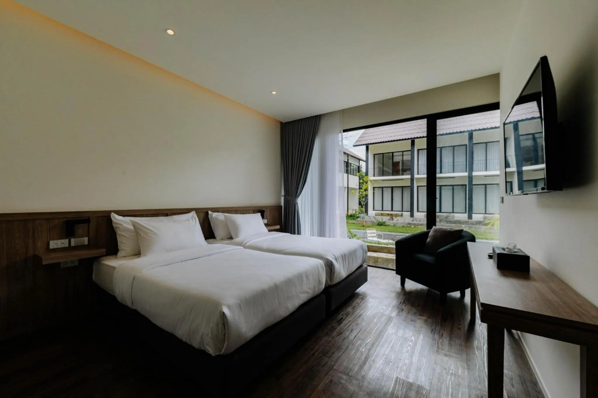 Bed in Shanti-Retreat Hotel