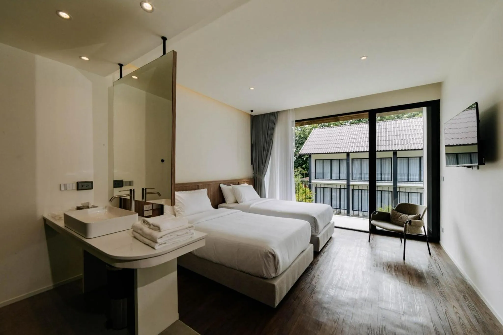 Bed in Shanti-Retreat Hotel