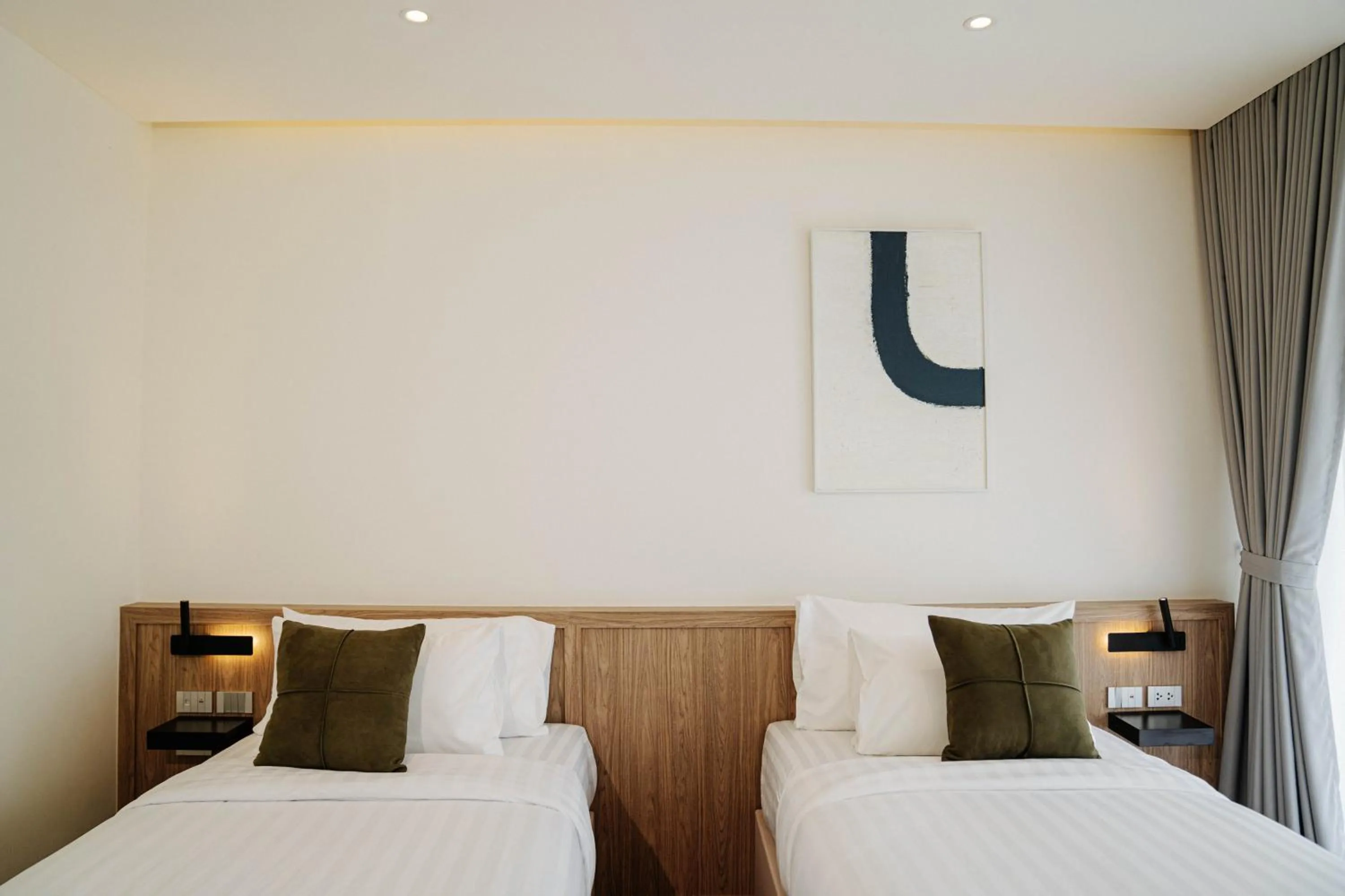 Bed in Shanti-Retreat Hotel