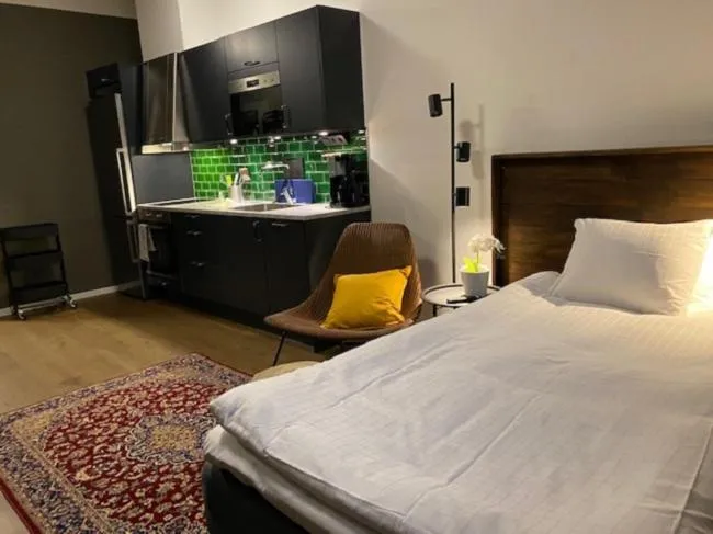 Bed in Magnolia House Norrviken