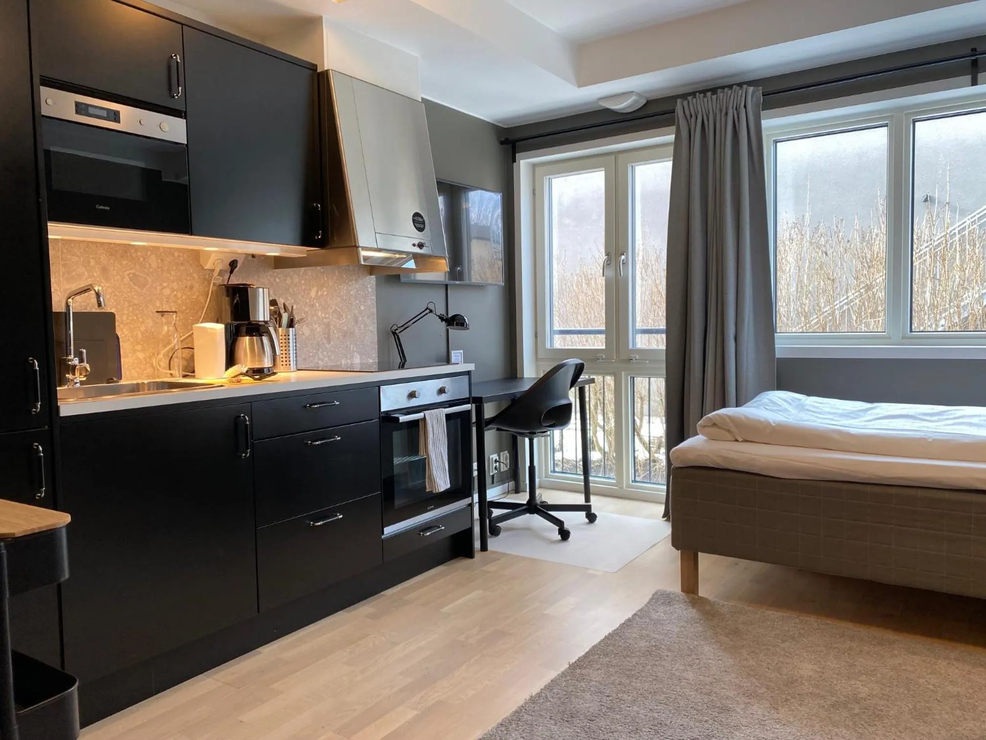 Bed in Magnolia House Norrviken