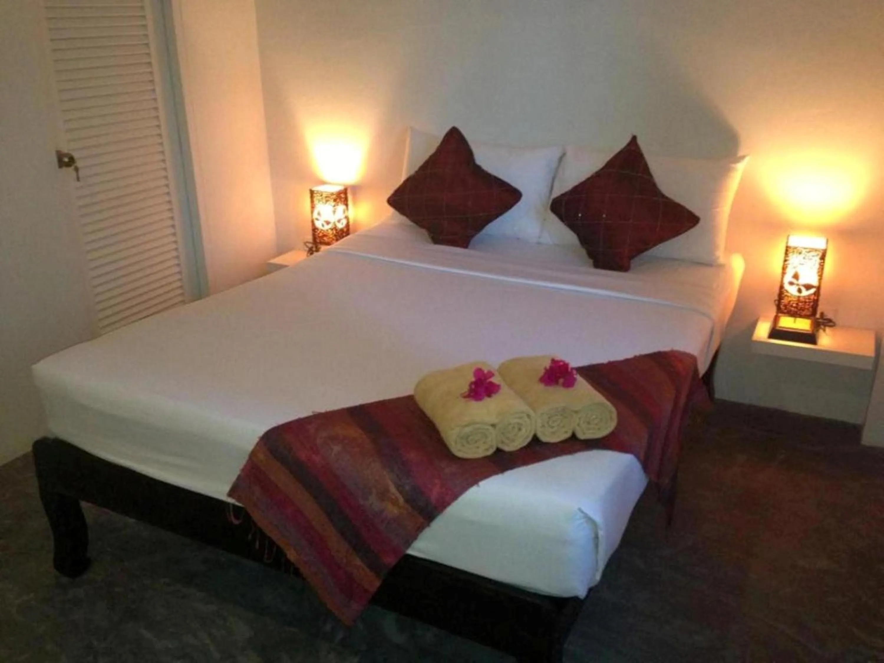 Bed in Bamboo Resort