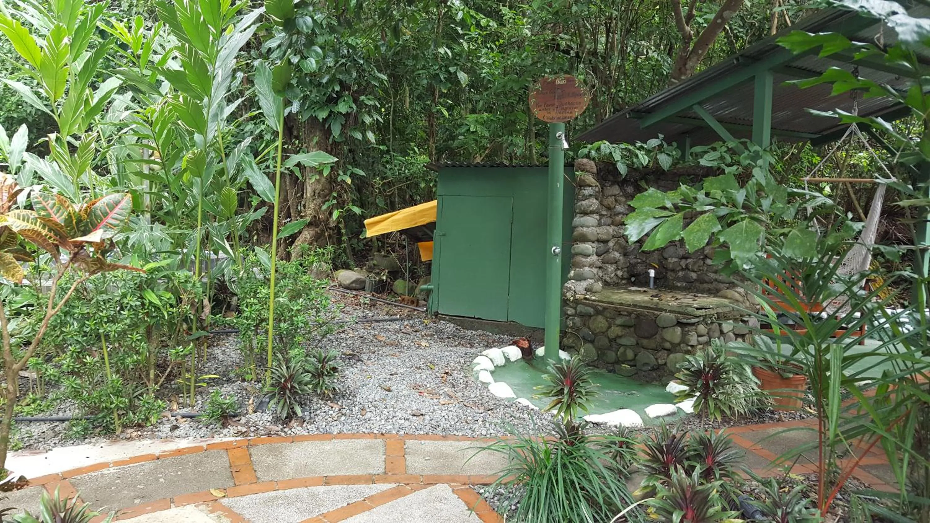 Garden view in La Posada Jungle Hotel