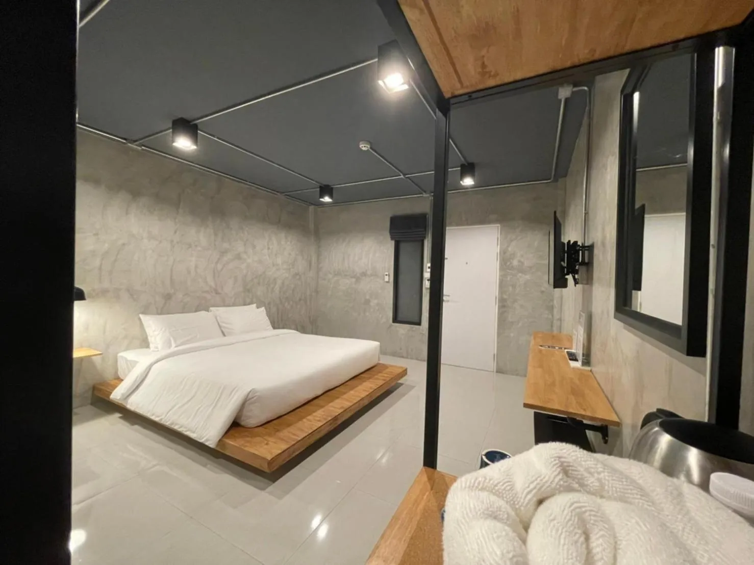 Bed in Loft Space Hotel