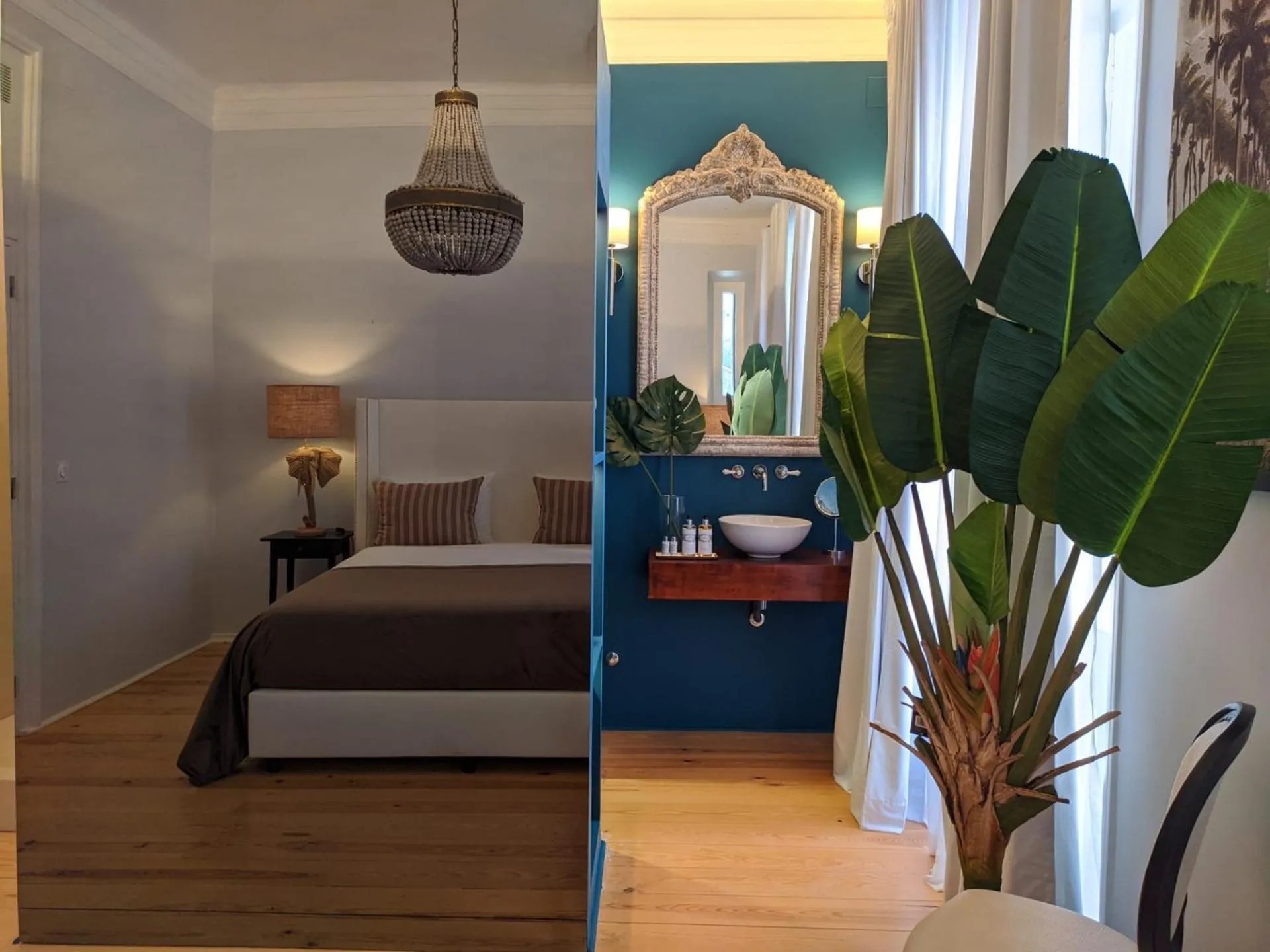 Bed in Palácio do Visconde - The Coffee Experience