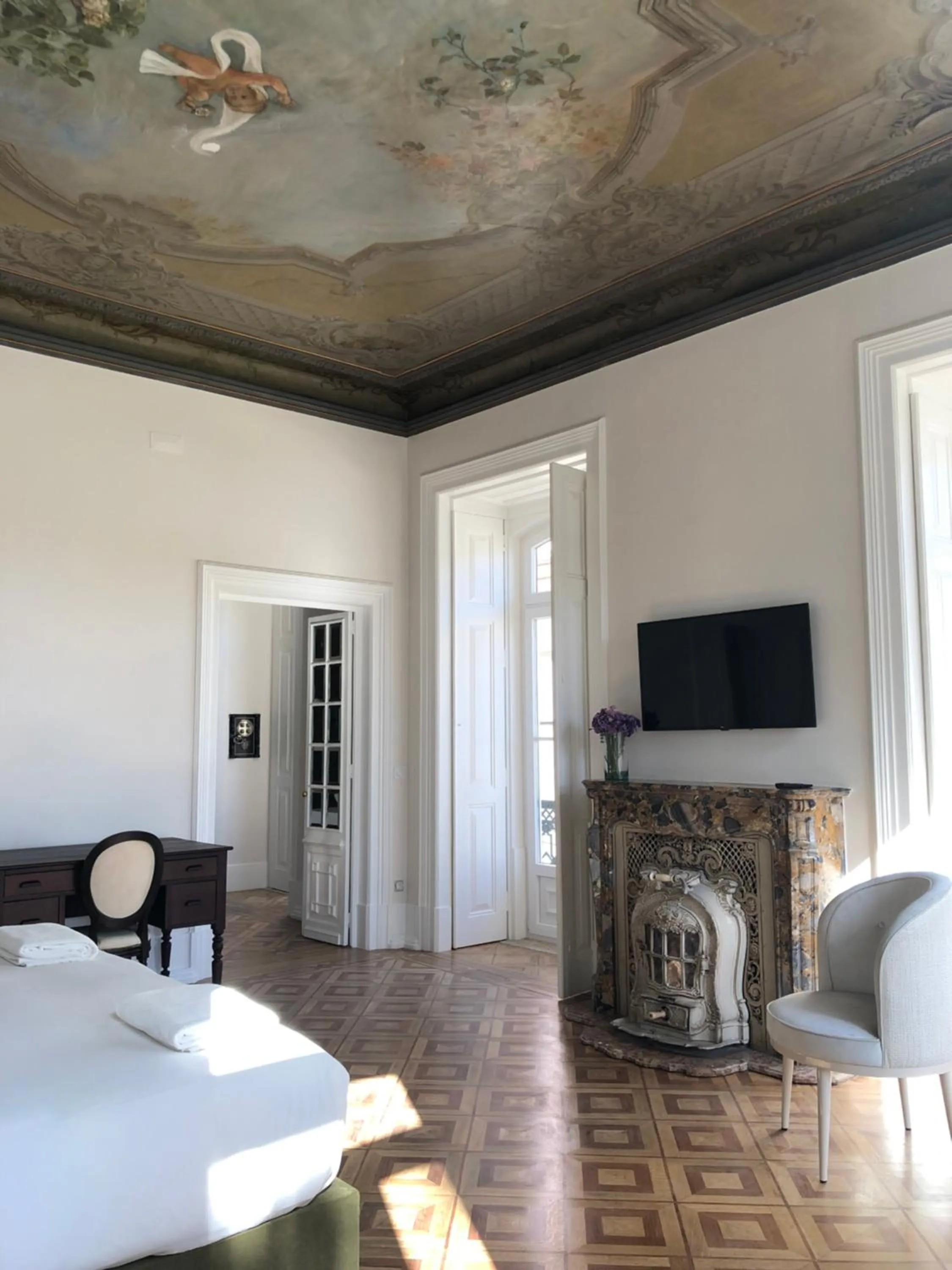 TV and multimedia, Bed in Palácio do Visconde - The Coffee Experience