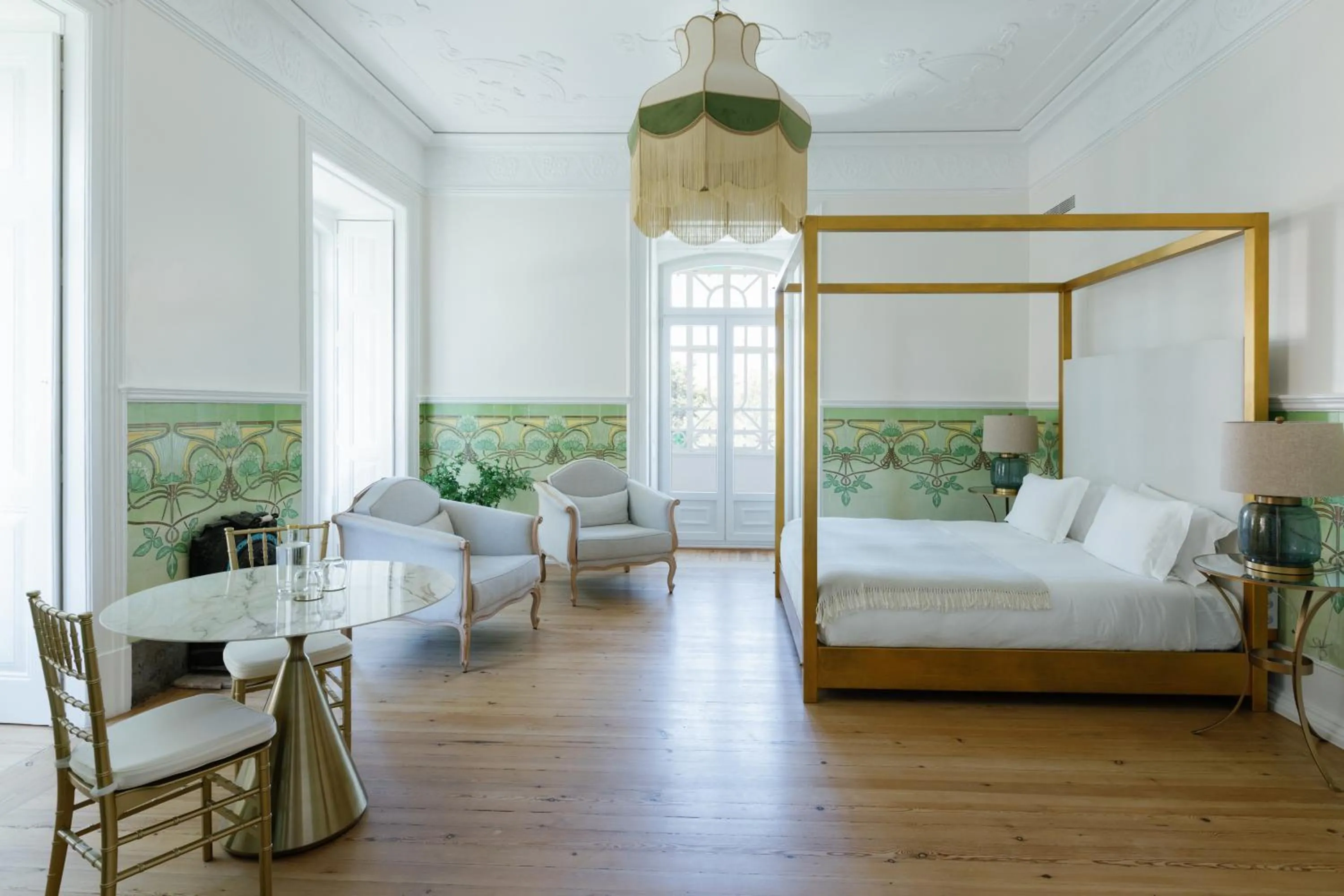 Bed in Palácio do Visconde - The Coffee Experience