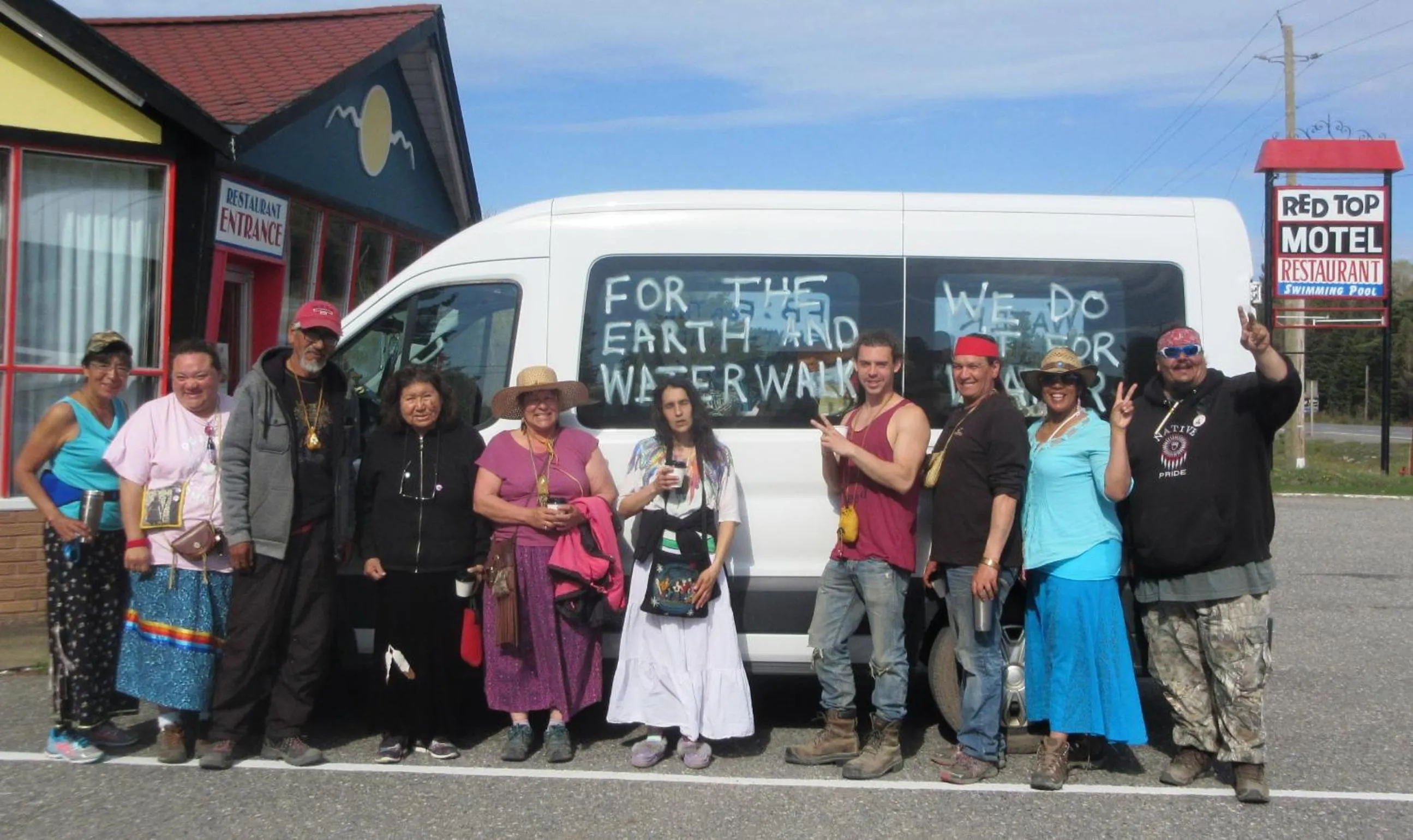 group of guests in Red Top Motor Inn