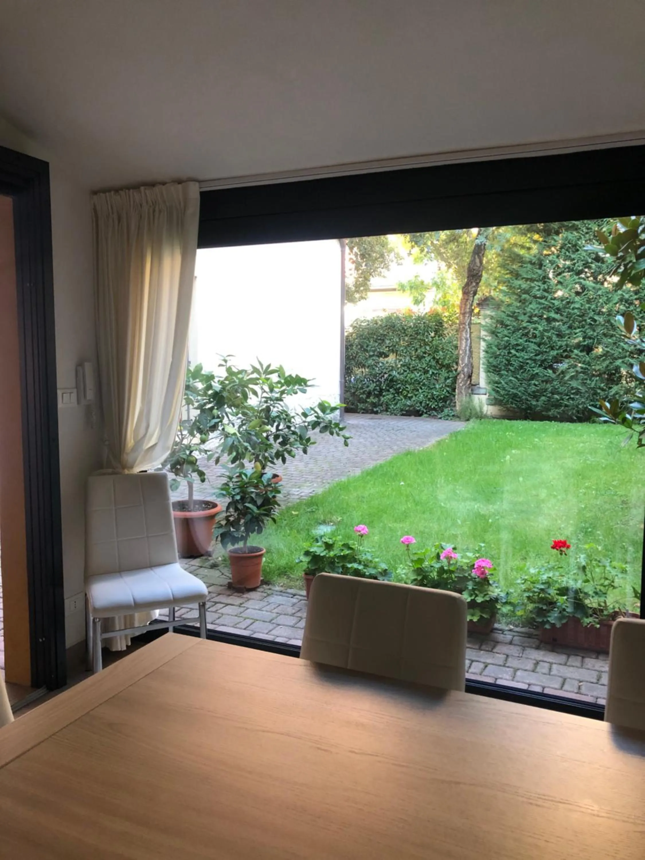 Garden view in La Magnolia B&B