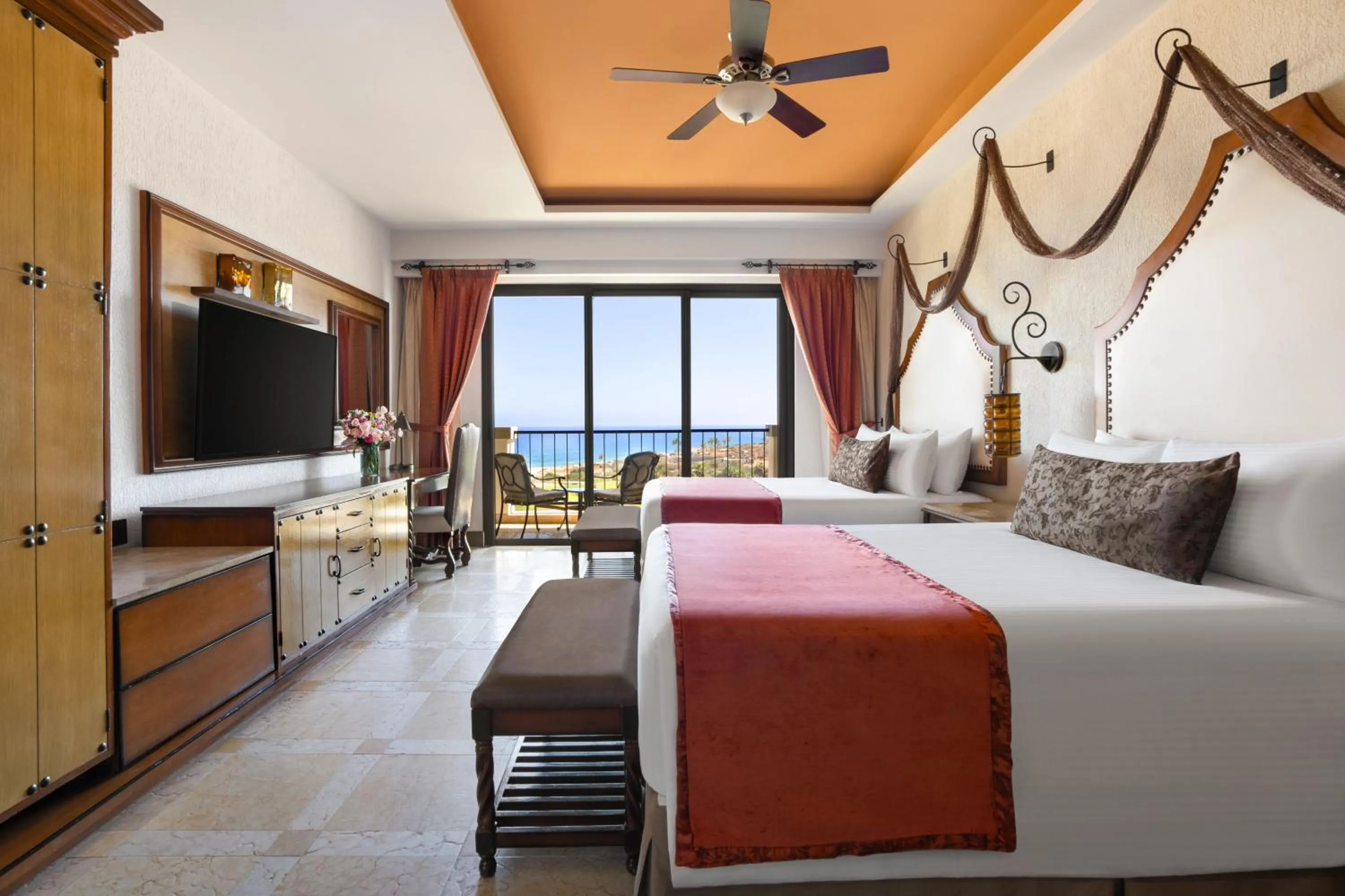 View (from property/room), Bed in Secrets Puerto Los Cabos Golf & Spa18+