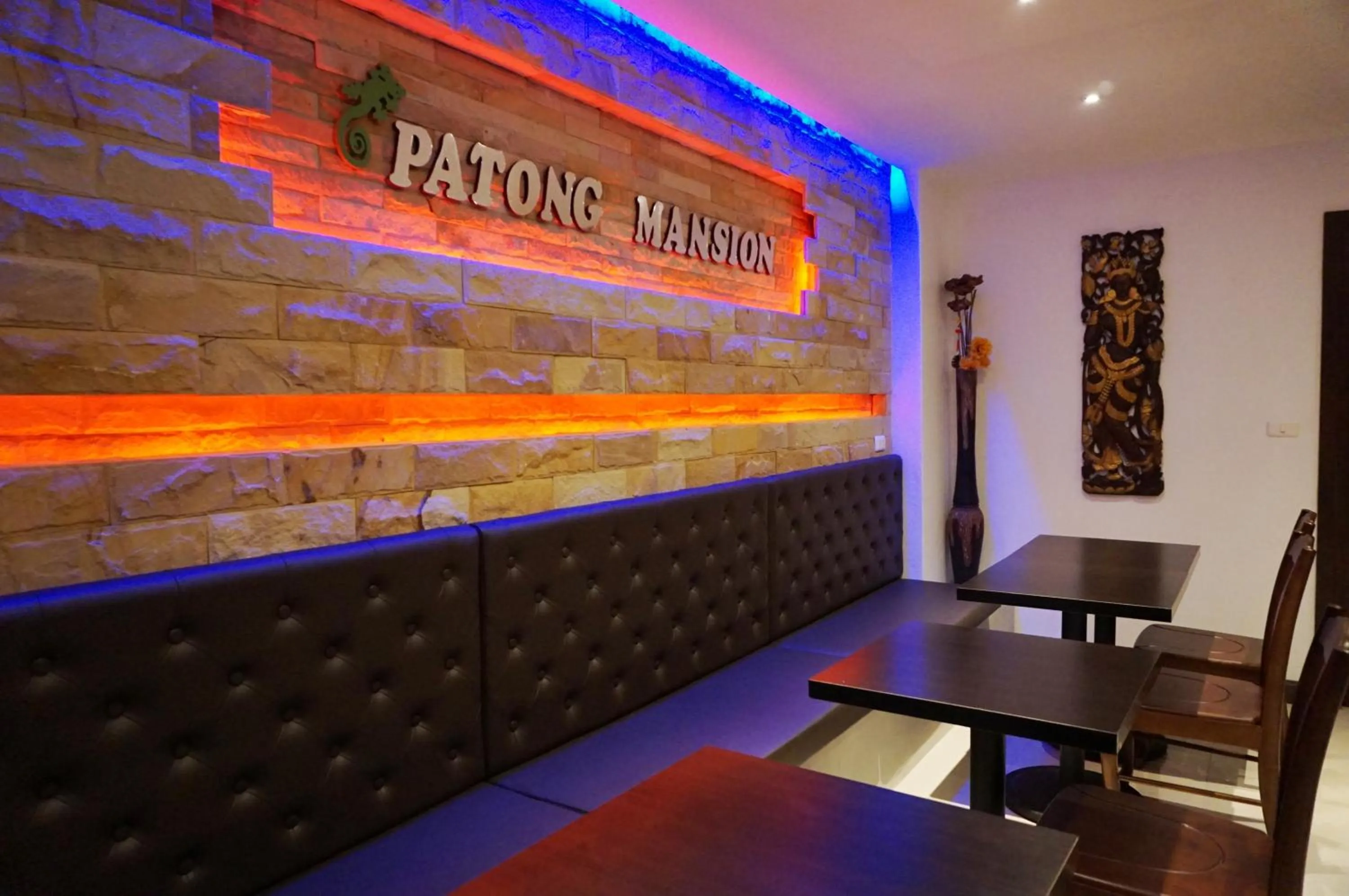 Dining area in Patong Mansion - SHA Certified
