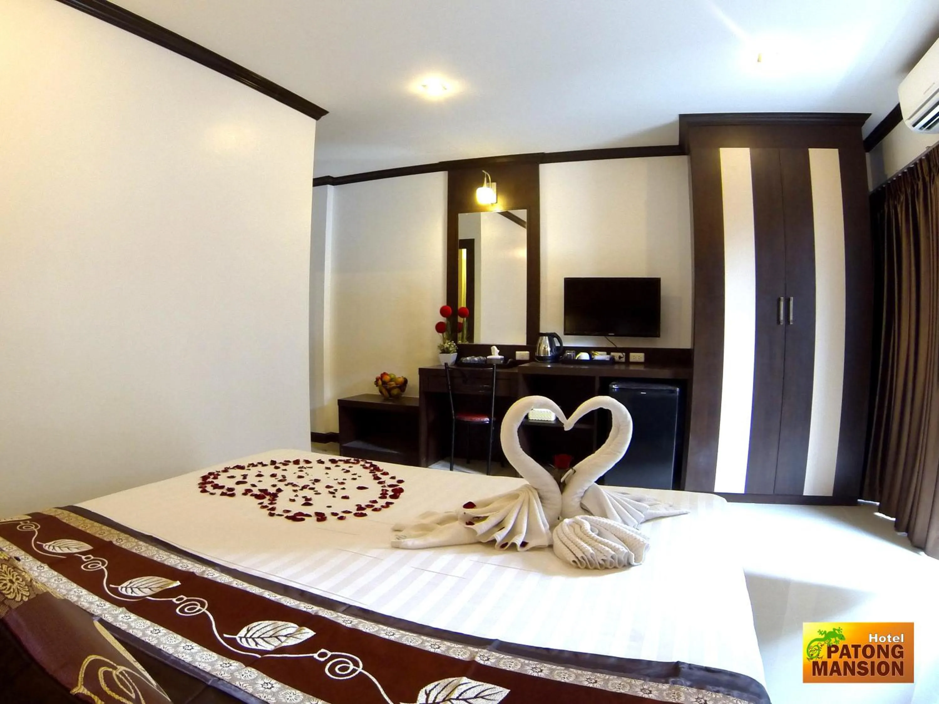 Decorative detail, Bed in Patong Mansion - SHA Certified