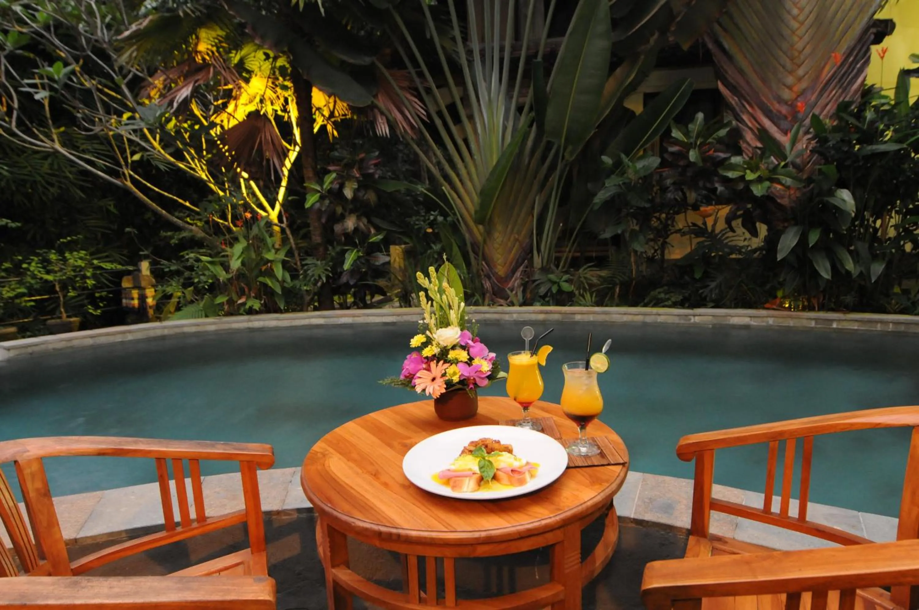 American breakfast in Rahayu Suites Monkey Forest Ubud