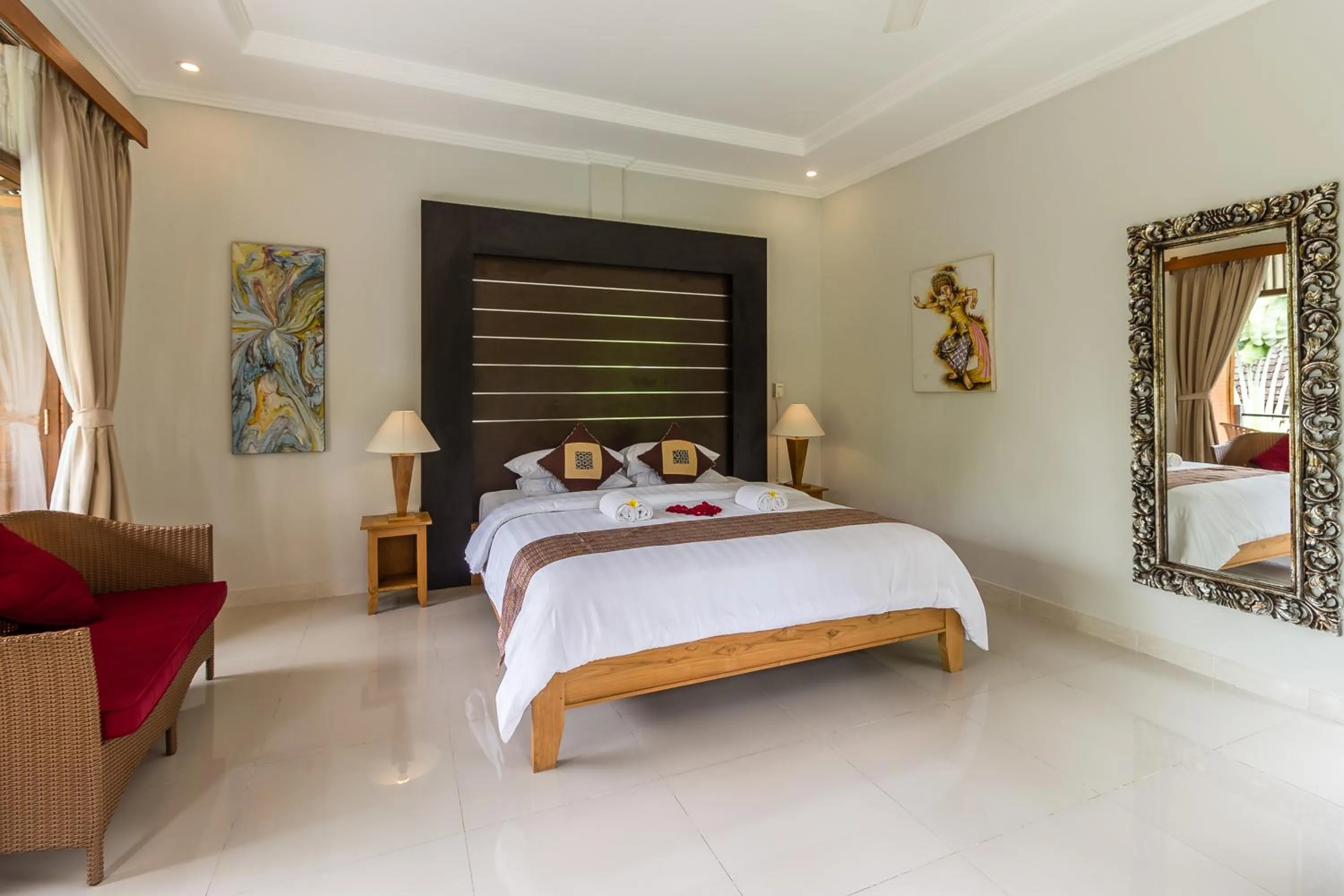Bedroom, Bed in Rahayu Suites Monkey Forest Ubud
