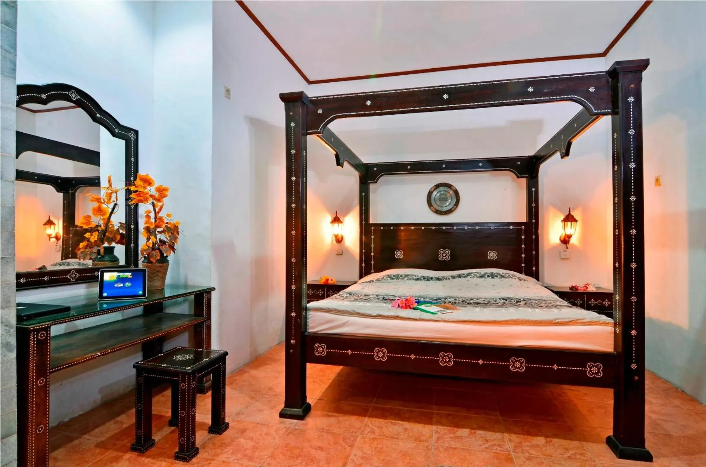 Bed in Pasific Beach Cottages Bed in Pasific Beach Cottages