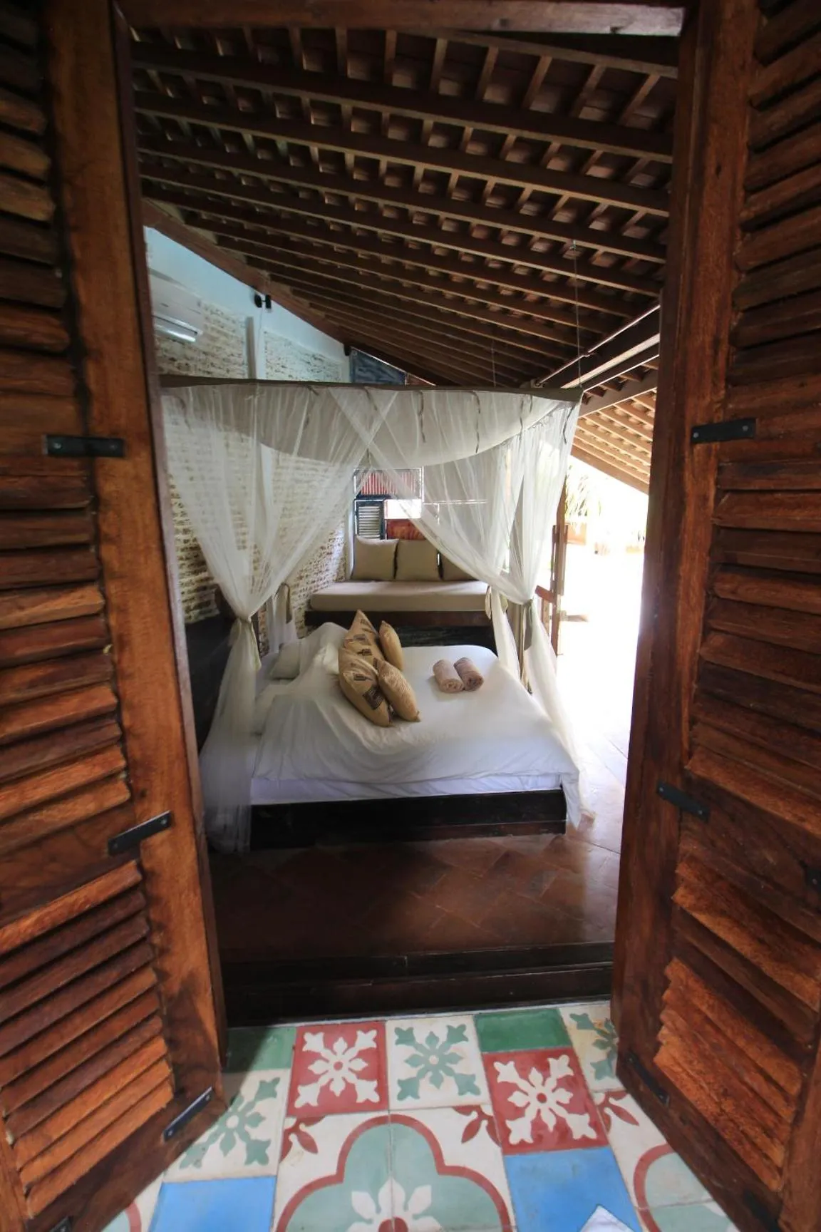 Bedroom, Bed in La Cabane