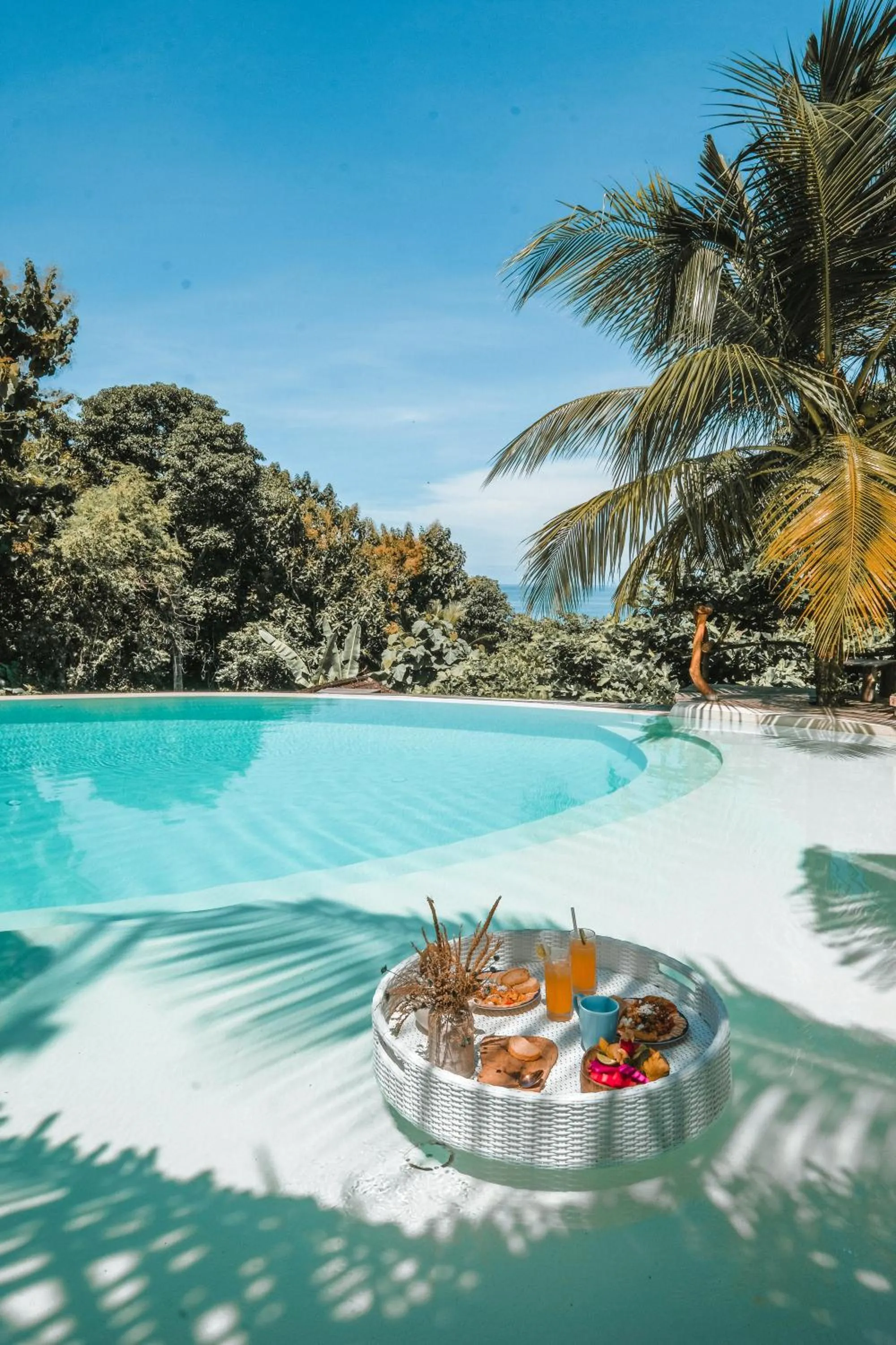 Pool view in La Cabane