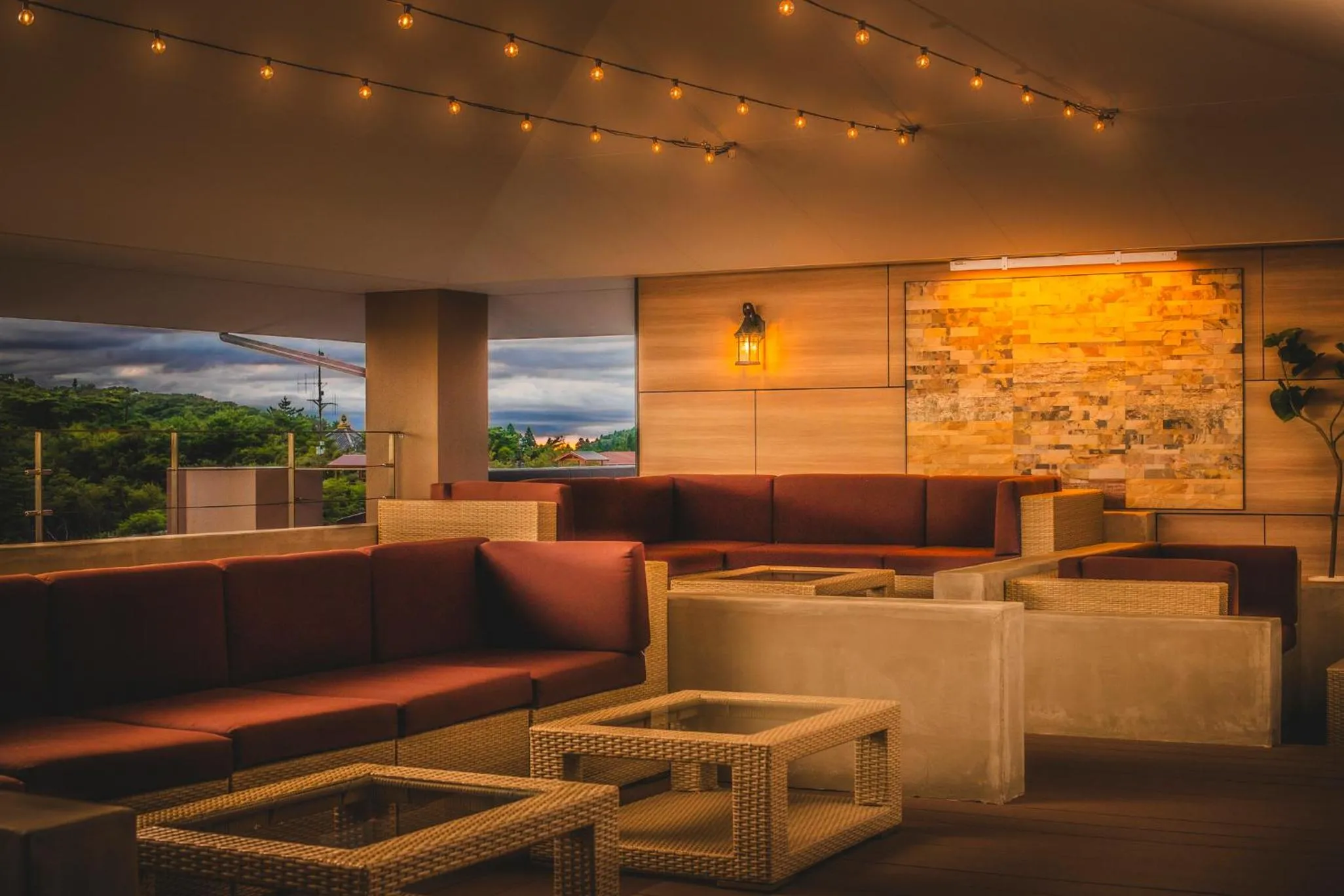 Lounge or bar in Unzen Kyushu Hotel