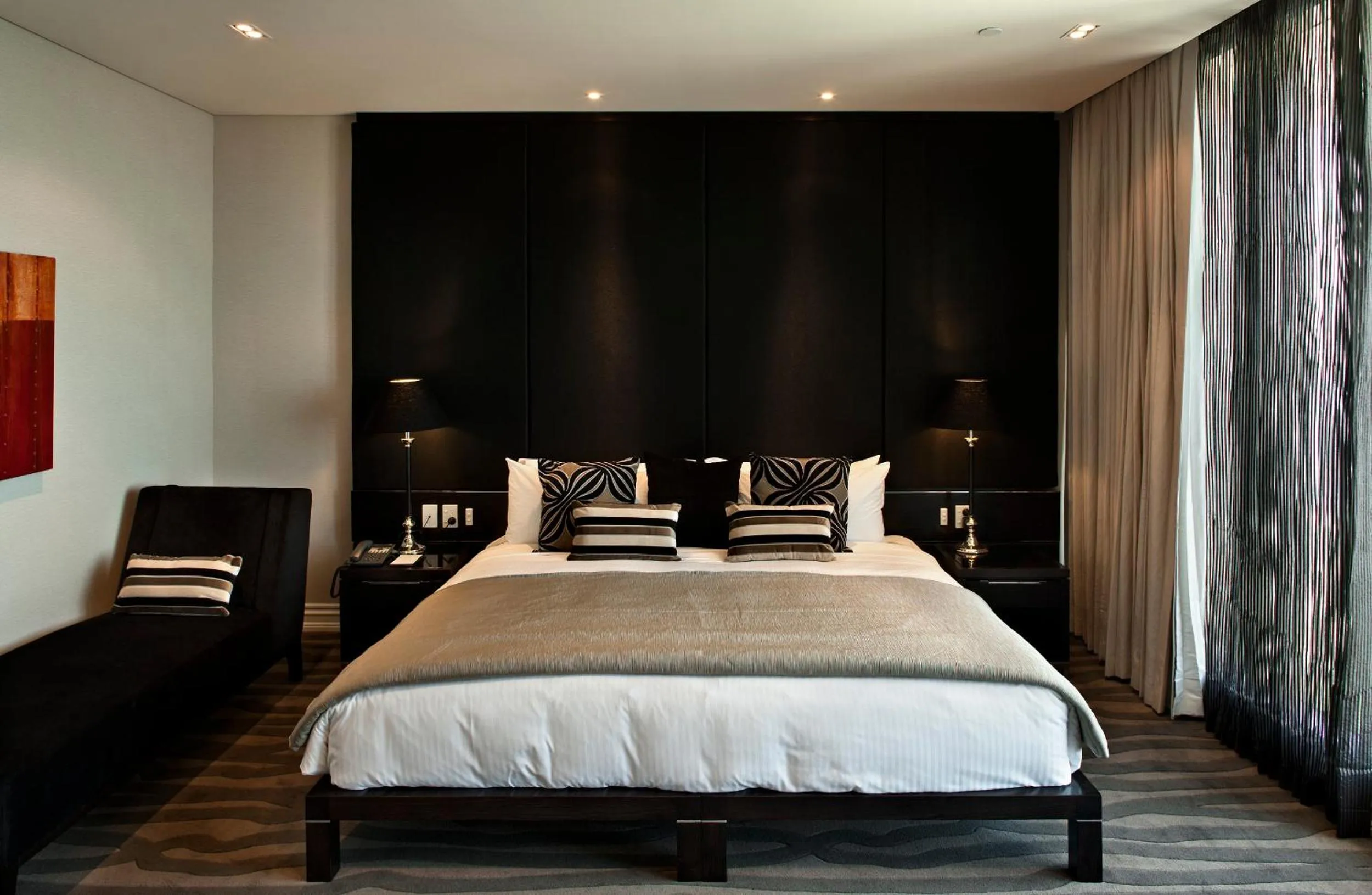 Bed in Grand Papua Hotel