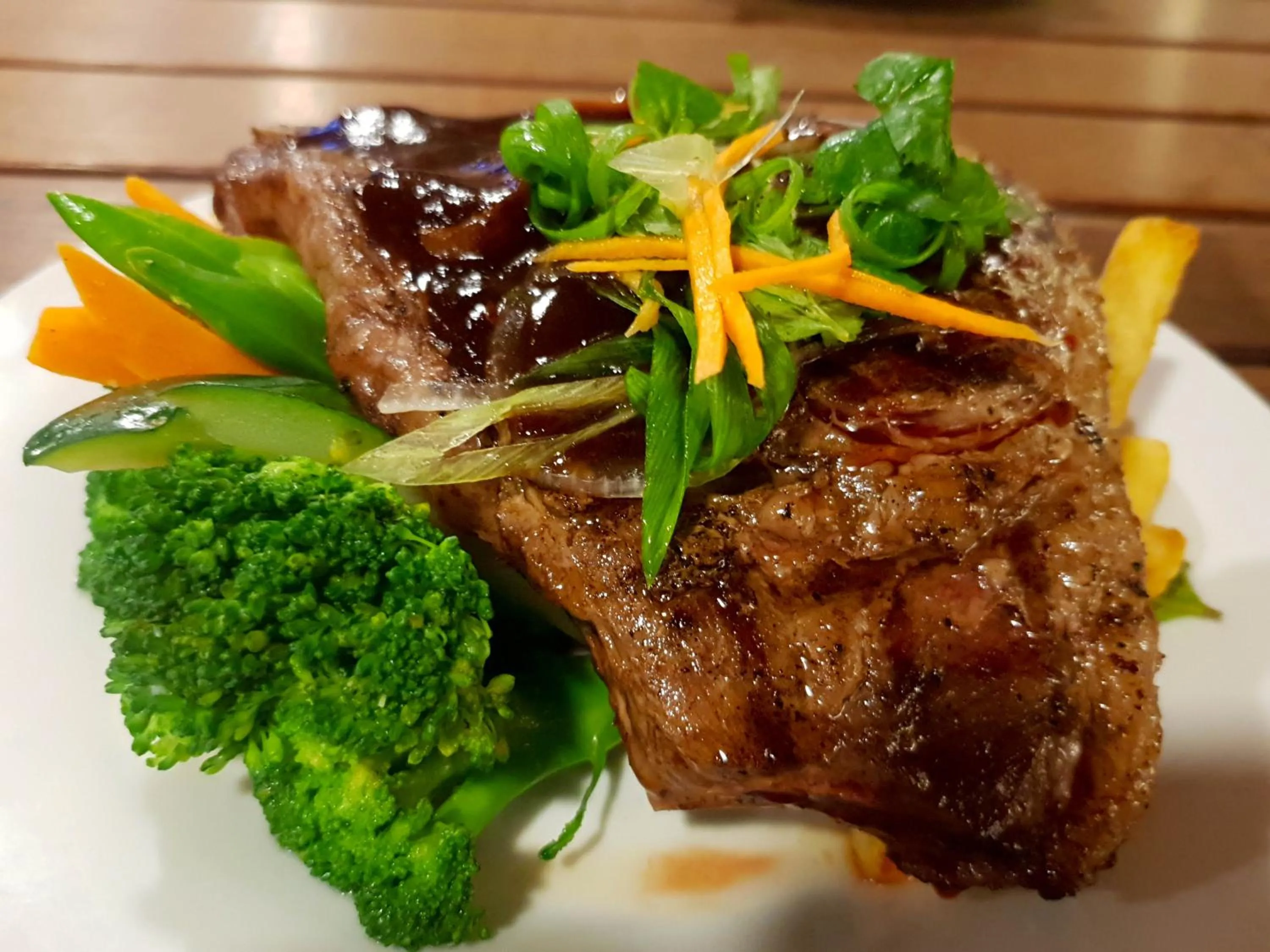 Food close-up in Highlander Hotel