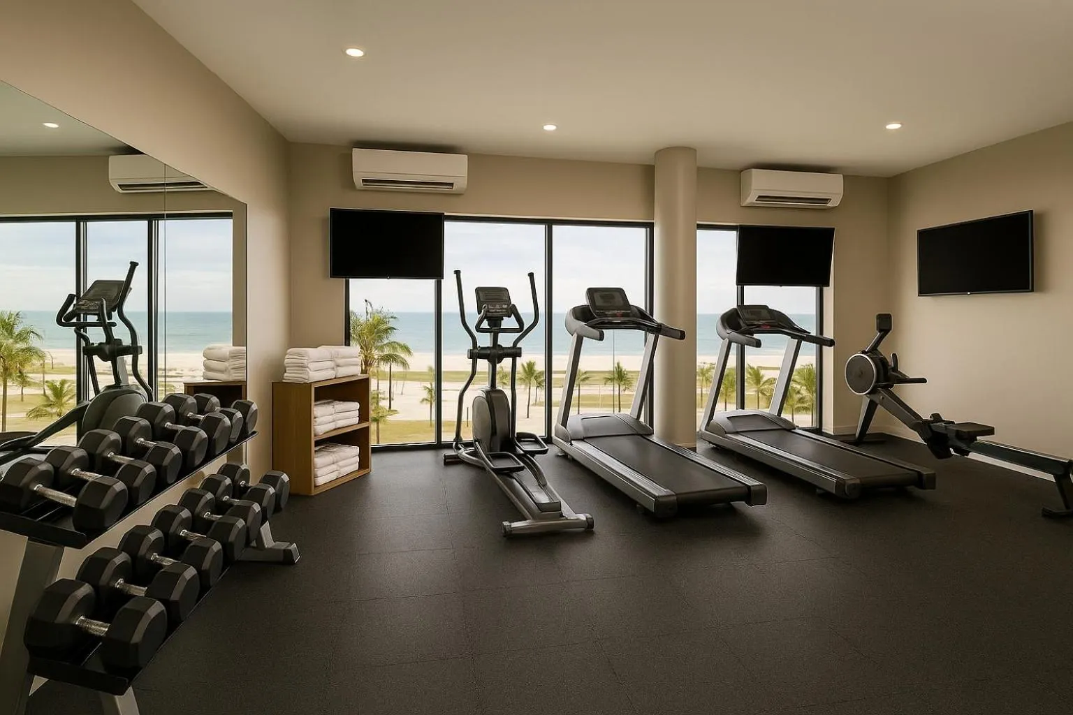 Fitness centre/facilities in Ela Beach Hotel