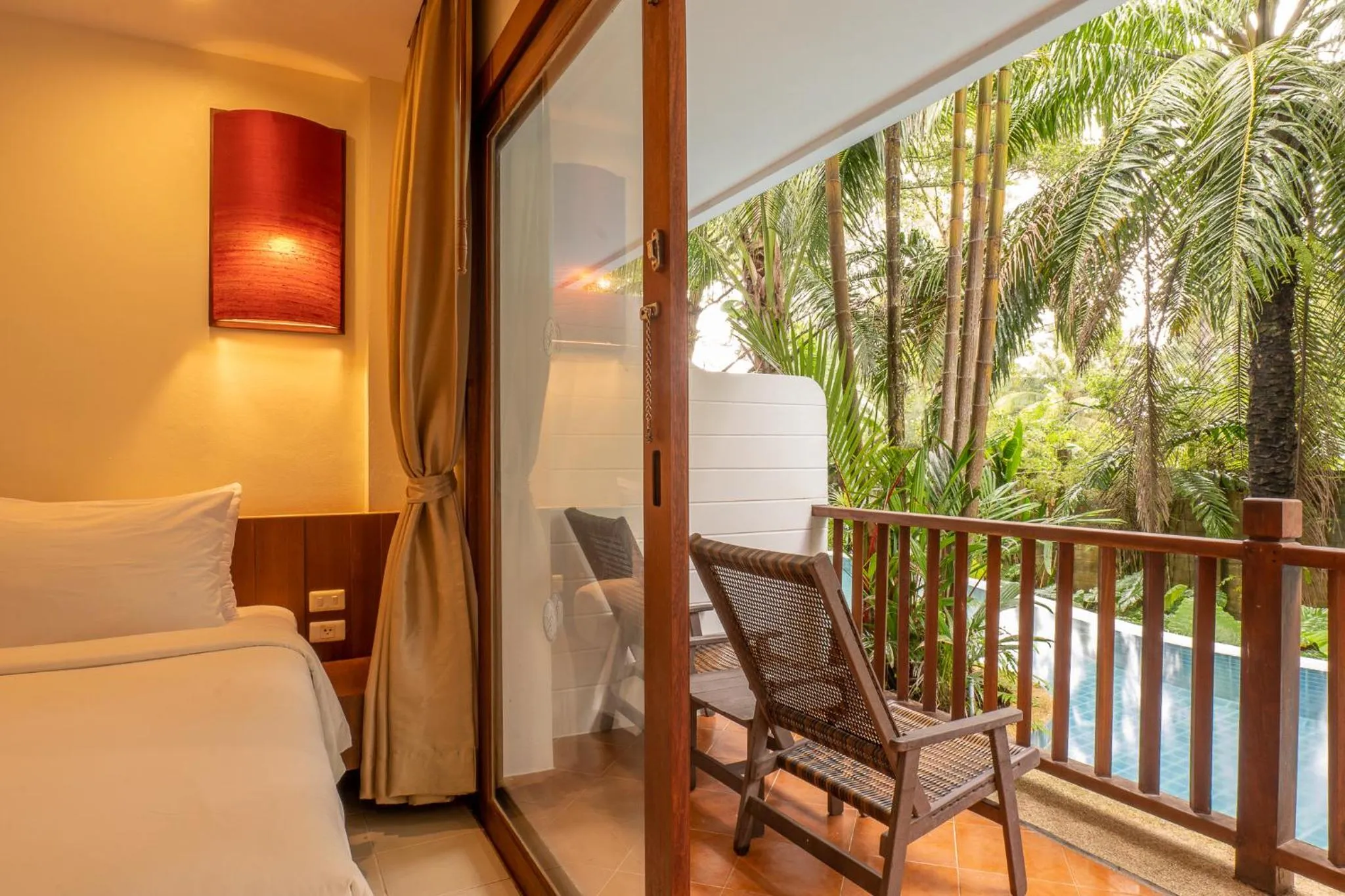 Balcony/Terrace, Bed in Arinara Beach Resort Phuket - SHA Extra Plus