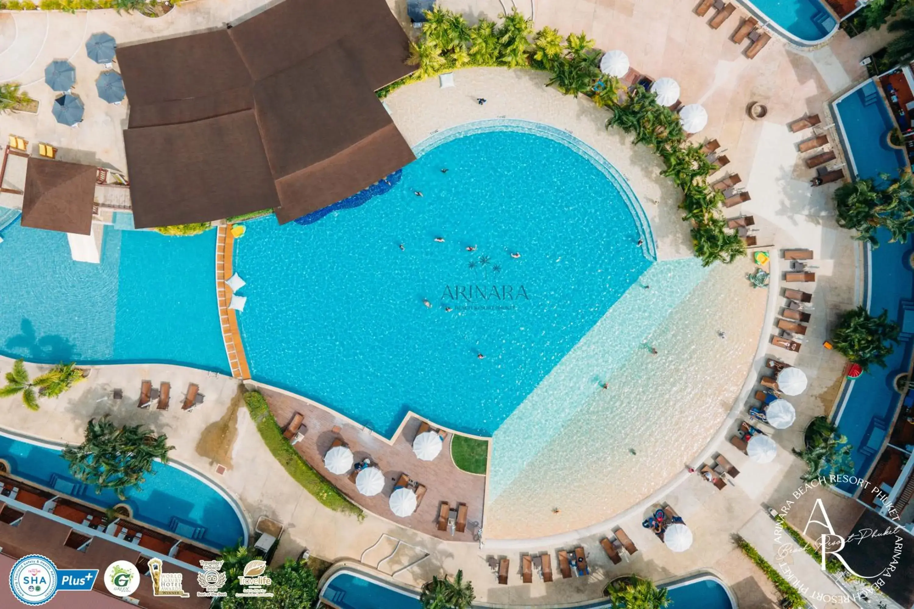Bird's eye view in Arinara Beach Resort Phuket - SHA Extra Plus Bird's eye view in Arinara Beach Resort Phuket - SHA Extra Plus