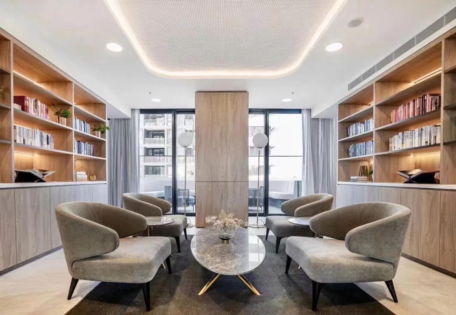 Library in Skygarden Luxury Condo
