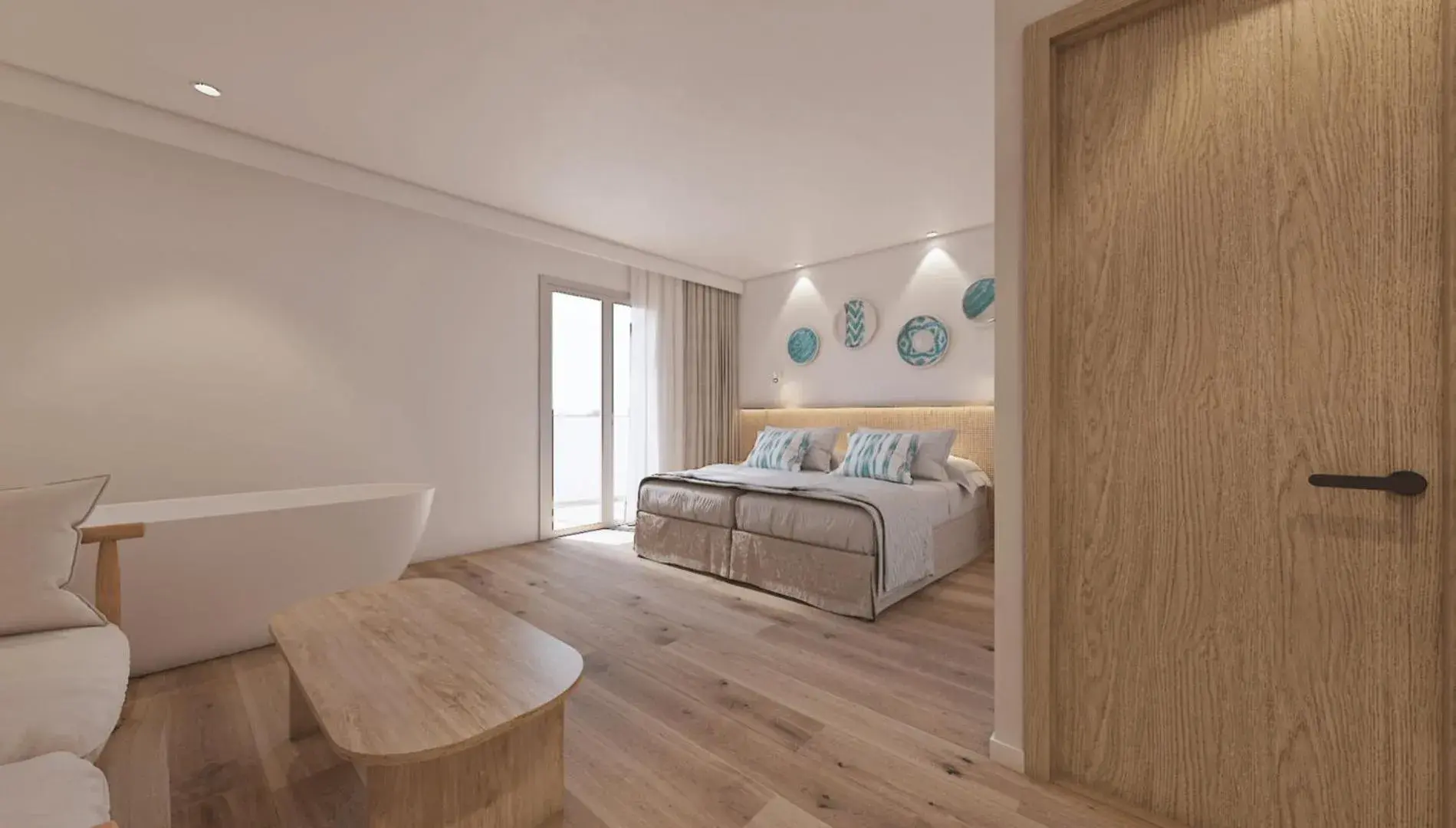 Bed in Hotel Moré Bed in Hotel Moré