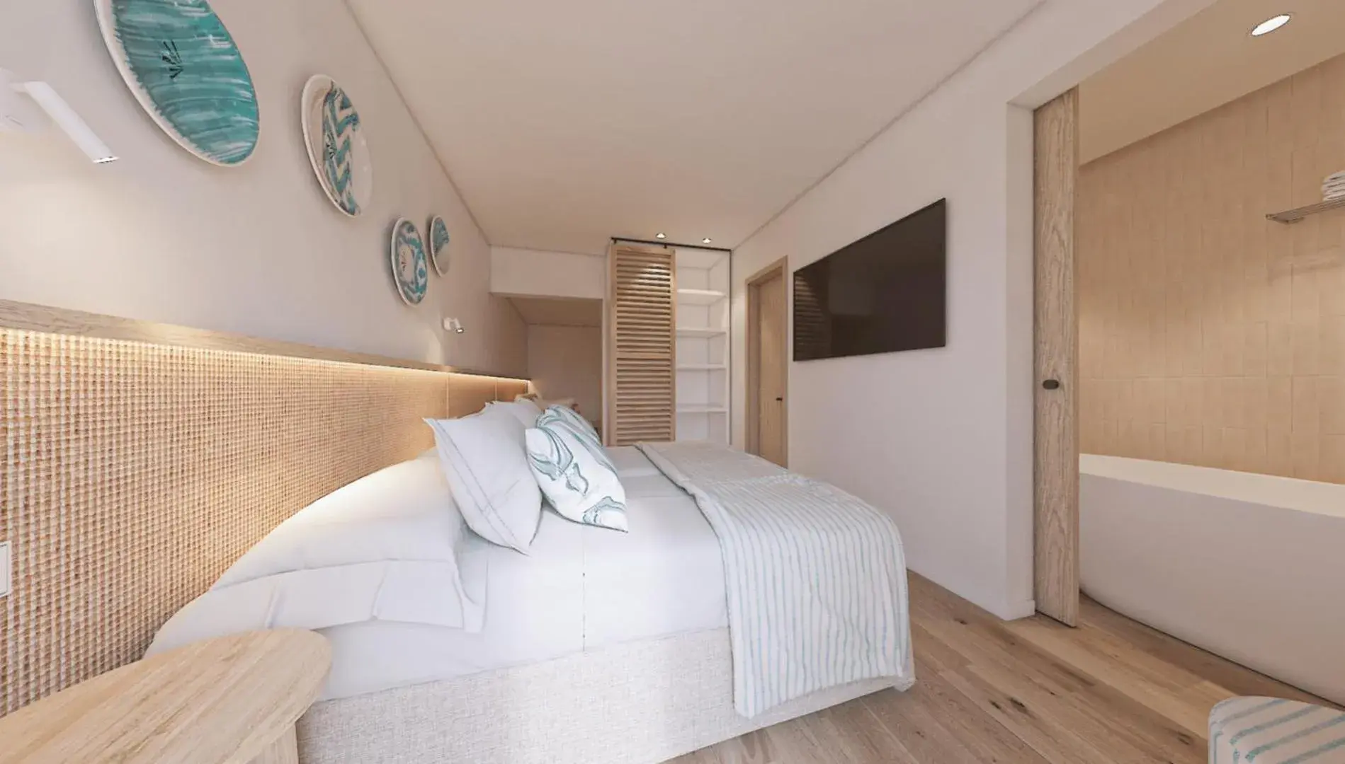 Bed in Hotel Moré Bed in Hotel Moré