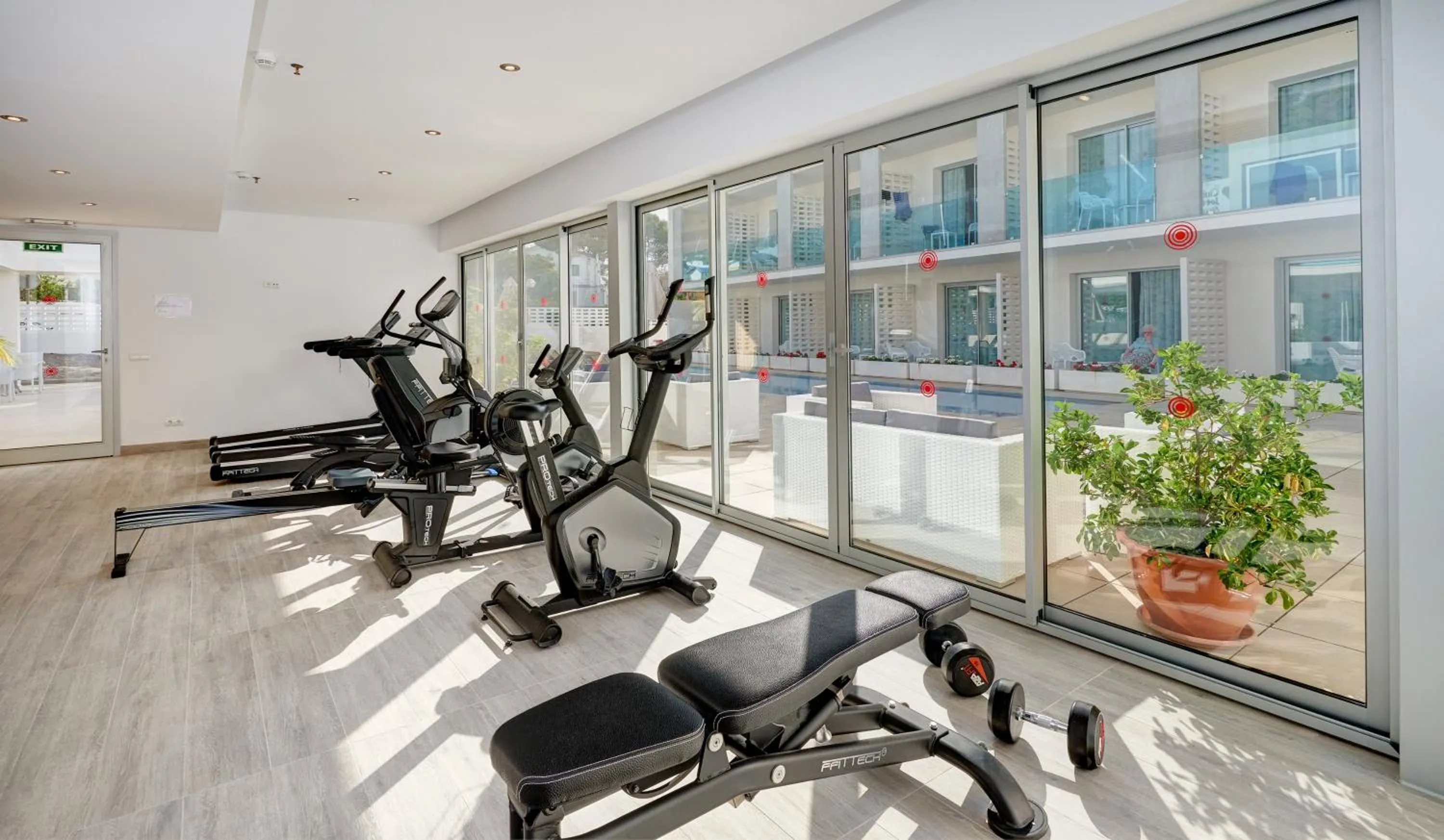 Fitness centre/facilities in Hotel Moré