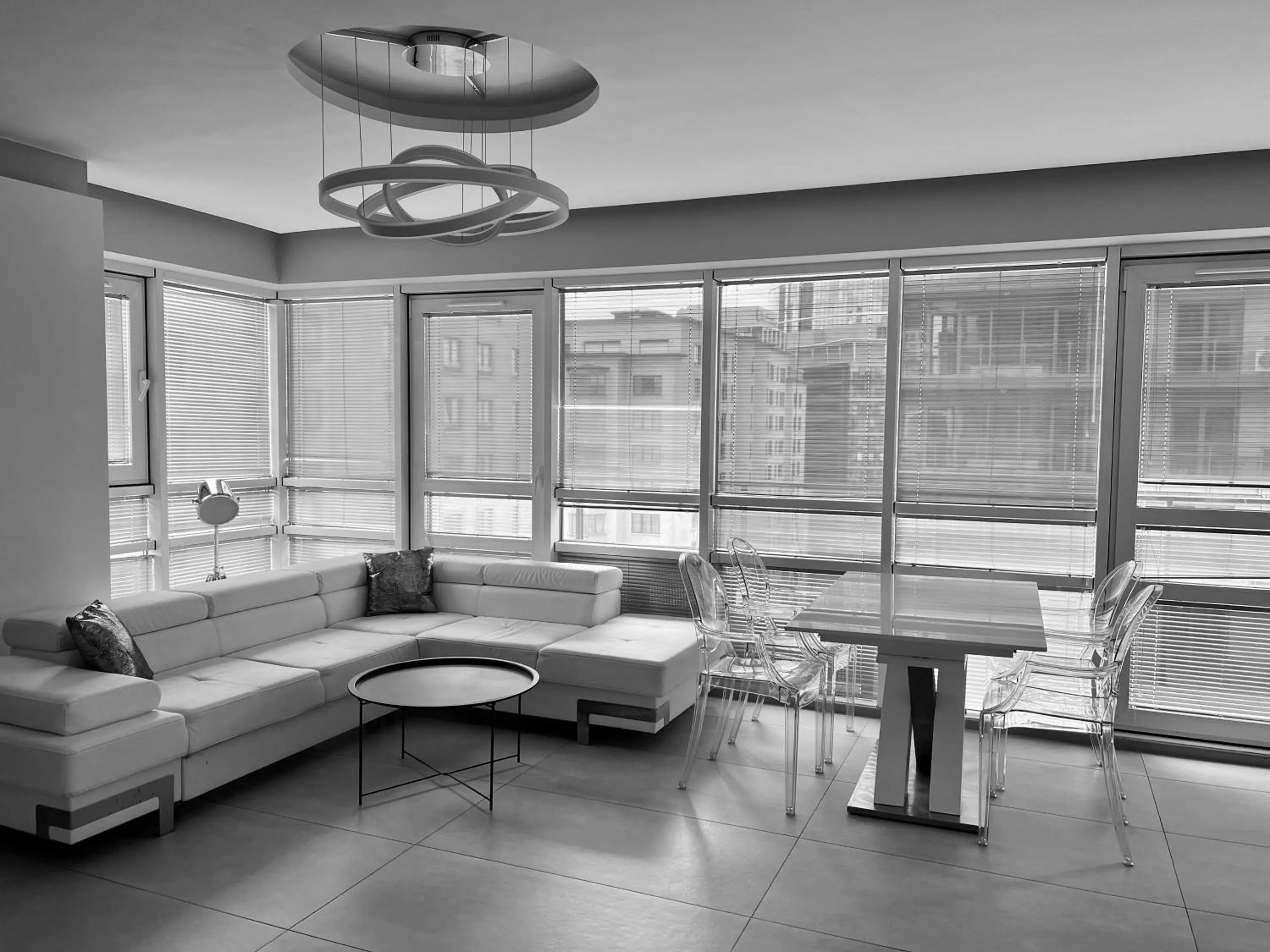 Living room in Platinum Towers Central Apartments