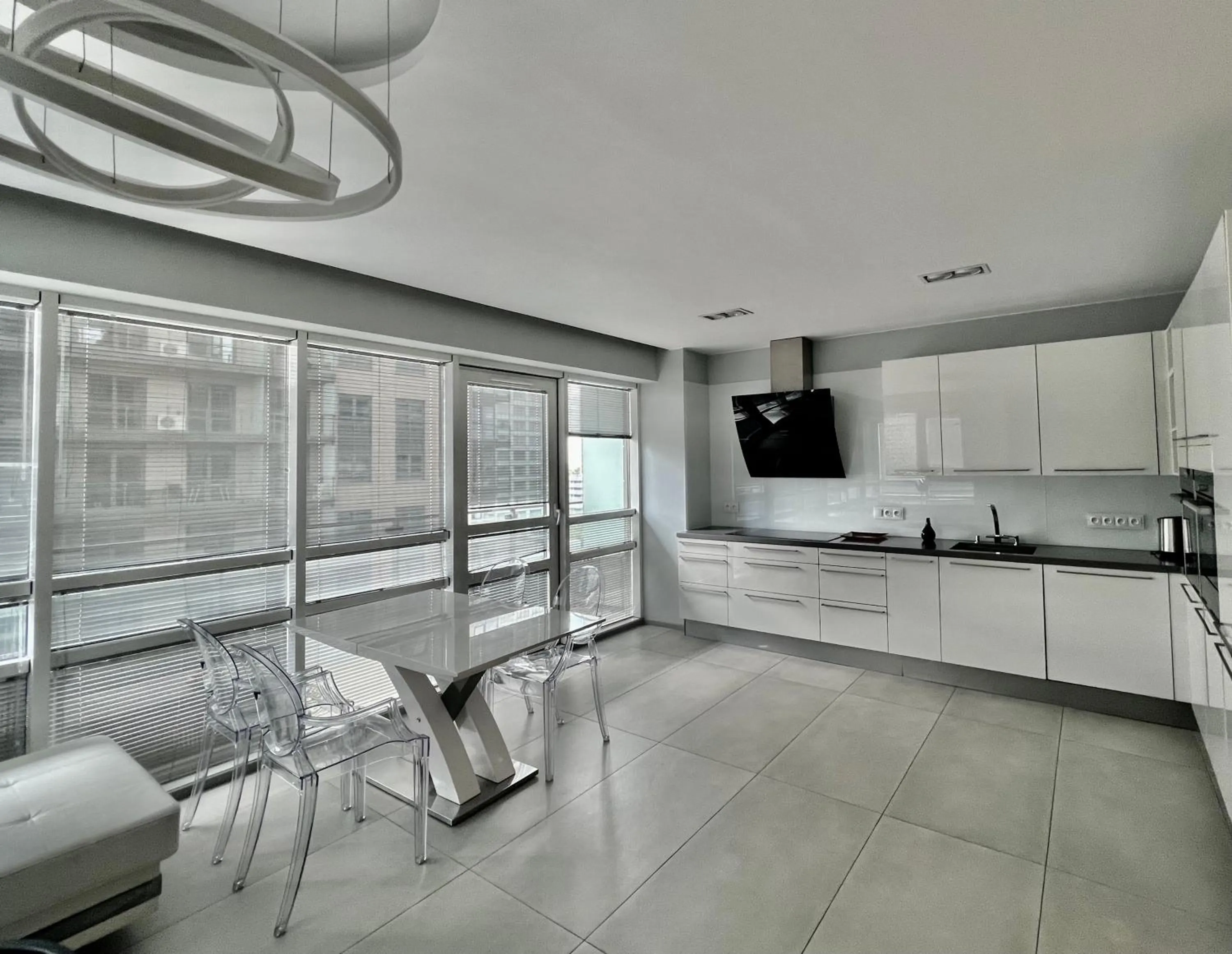 Living room in Platinum Towers Central Apartments