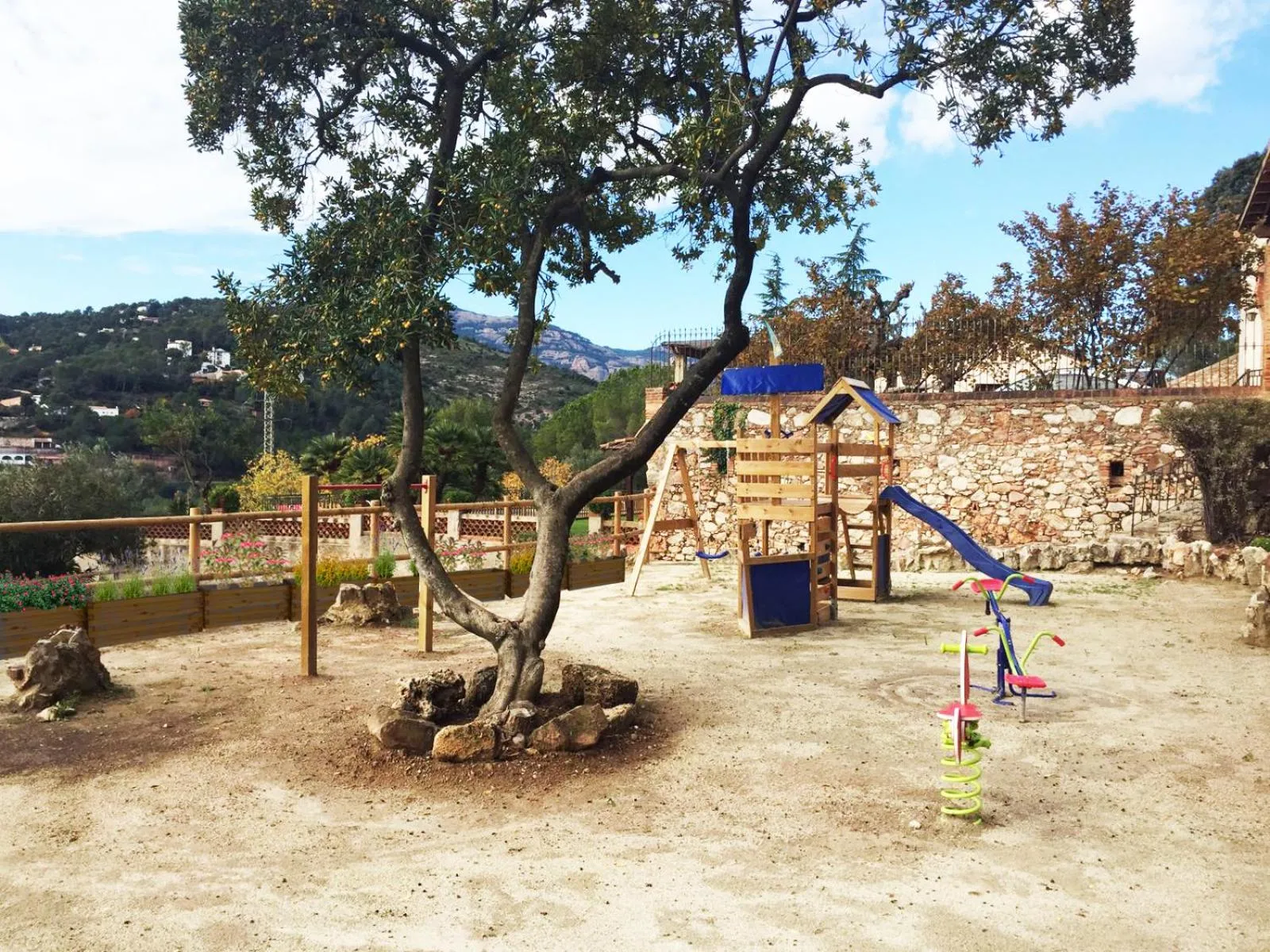 Children play ground in Can Borrell
