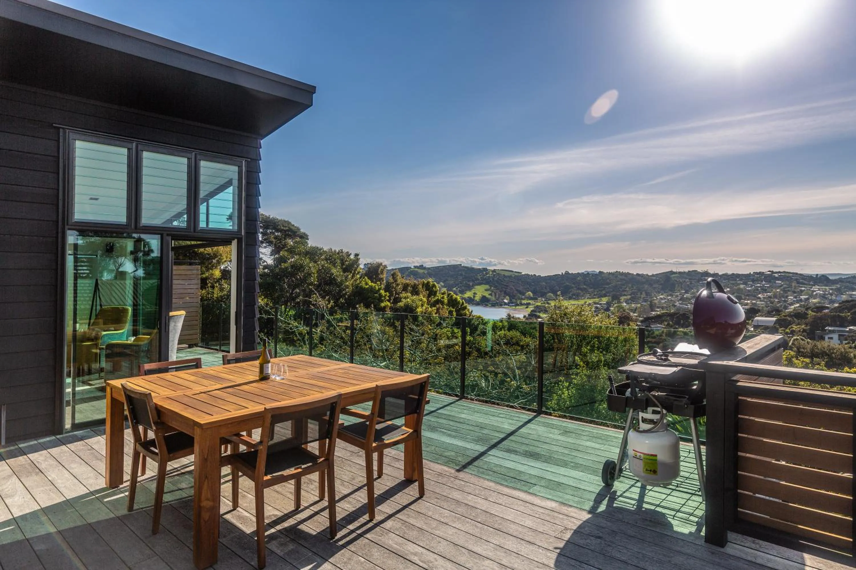 Balcony/Terrace in Taonga with Sea Views by Waiheke Unlimited