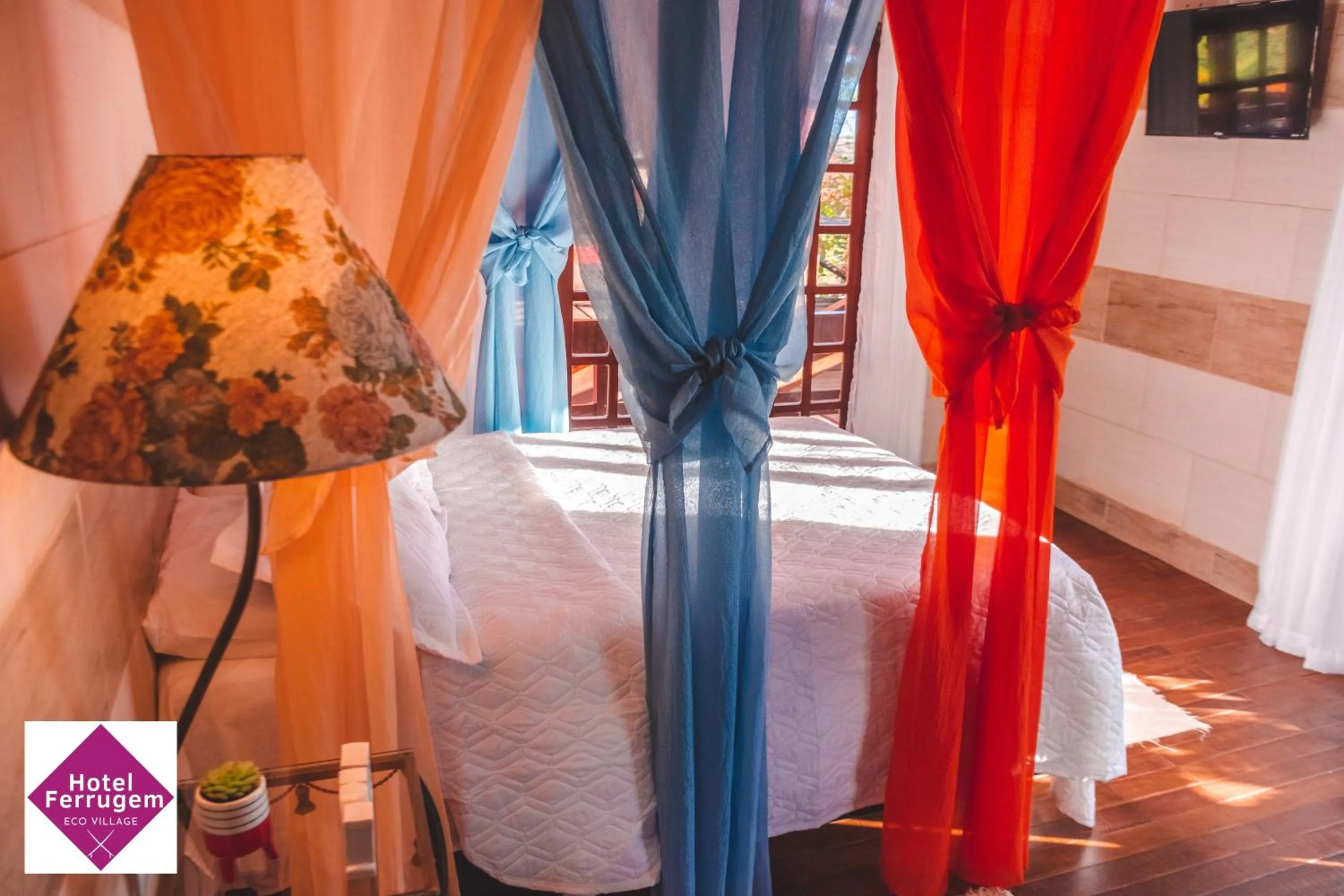 Bed in Hotel Ferrugem Eco Village