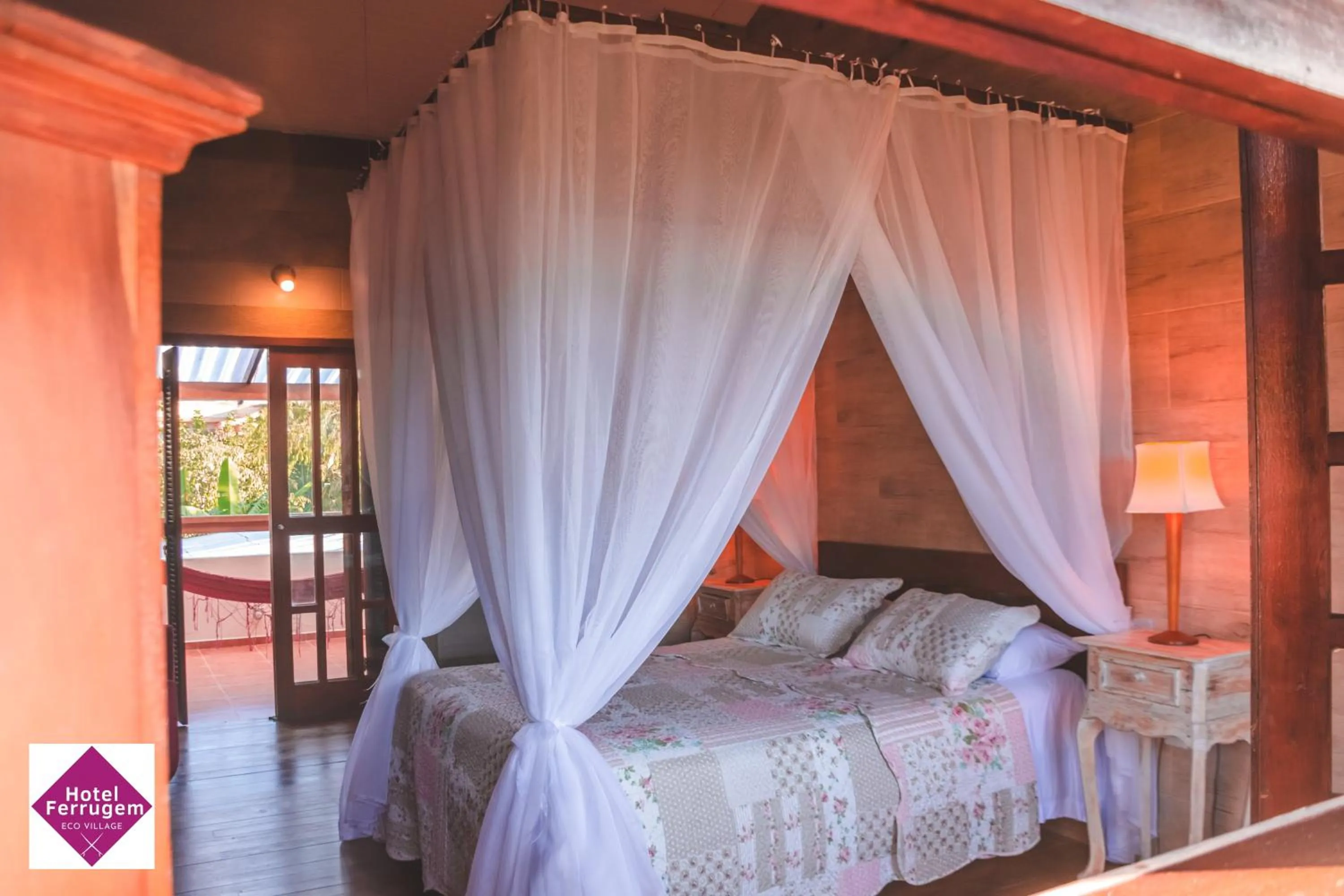 Bed in Hotel Ferrugem Eco Village