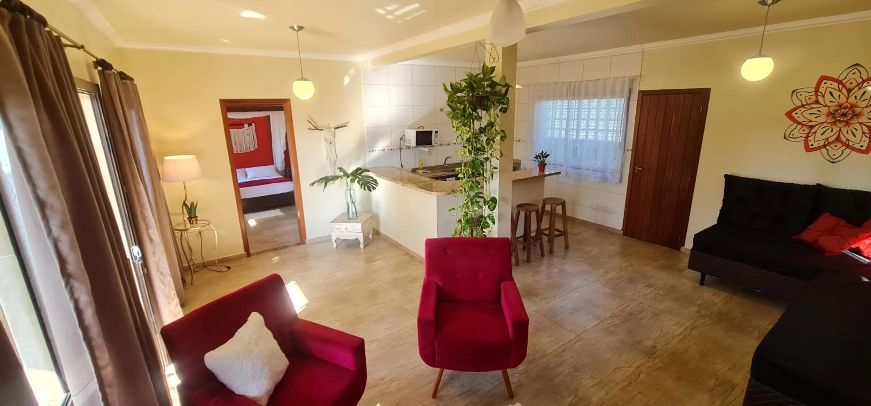 Living room in Hotel Ferrugem Eco Village