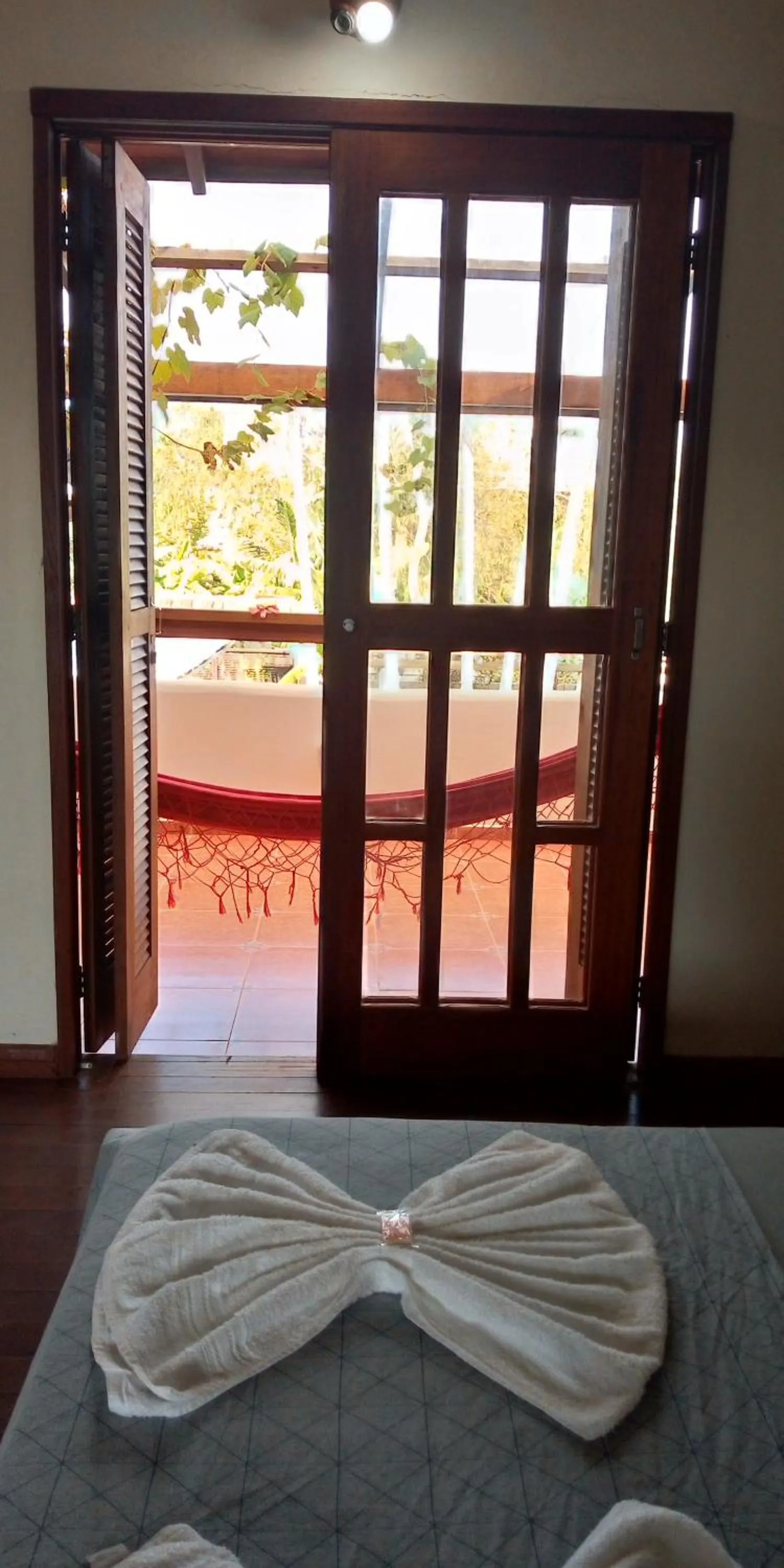 View (from property/room), Bed in Hotel Ferrugem Eco Village