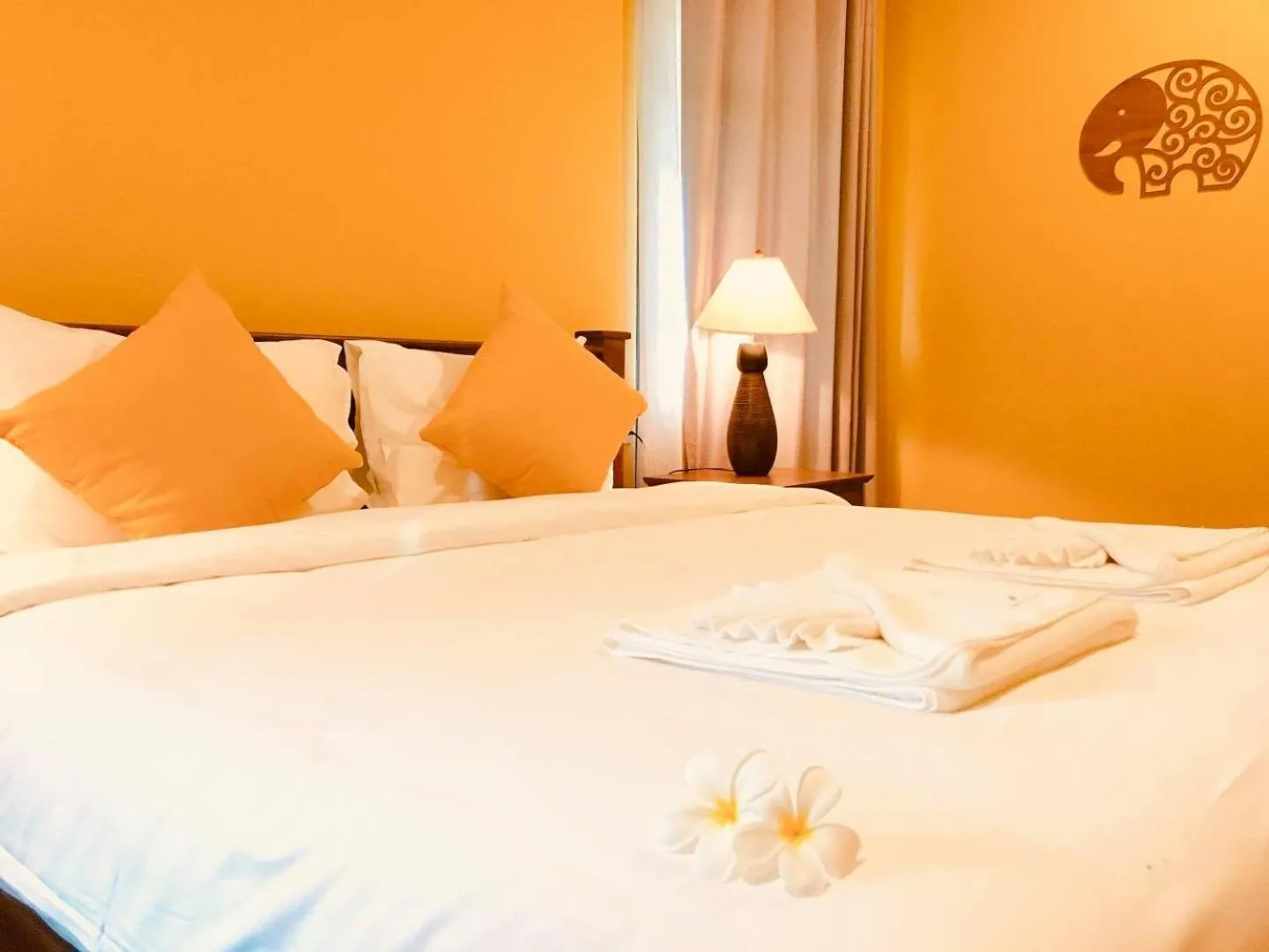 Bed in Chapulin Natural Resort