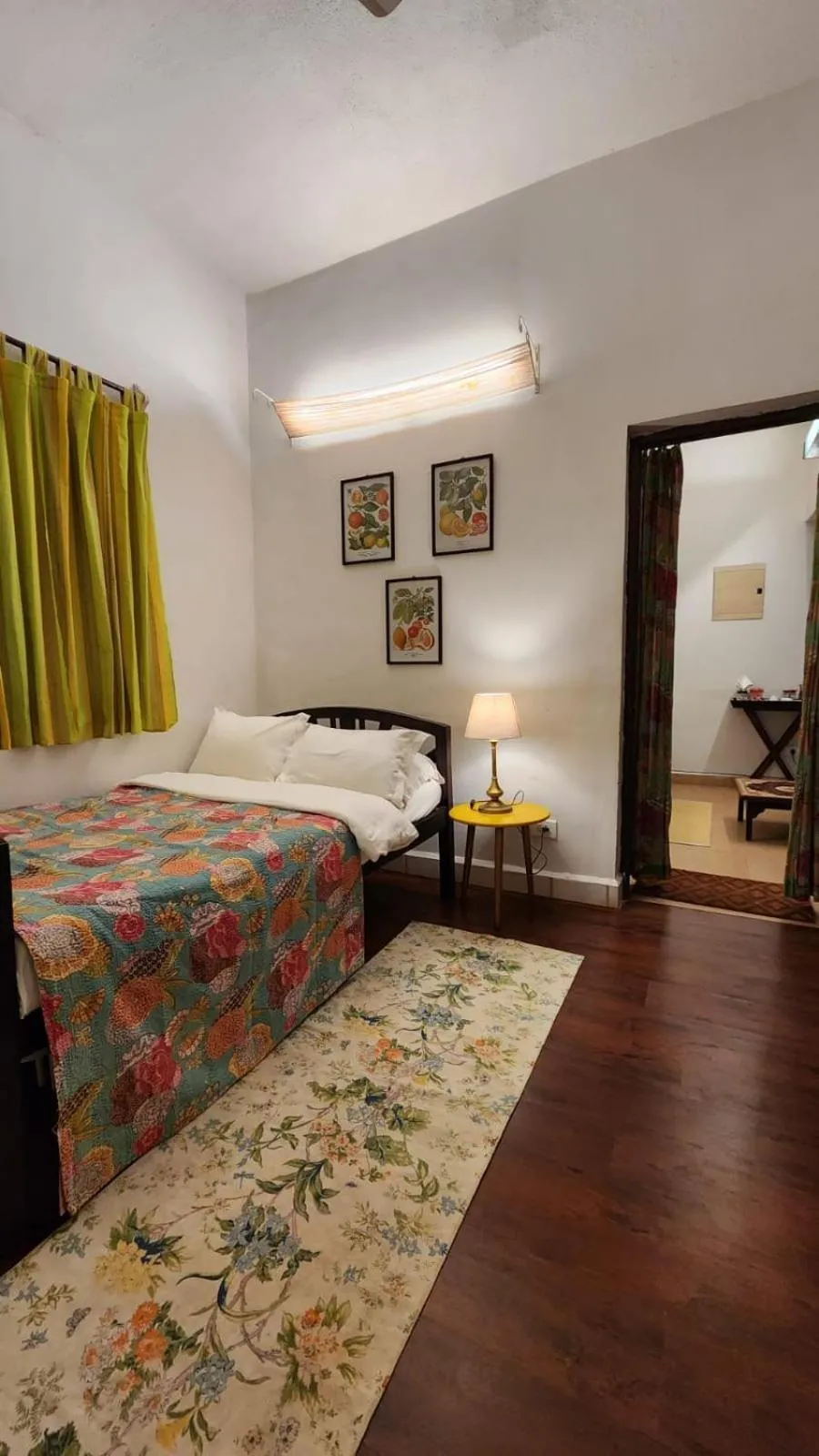 Bedroom, Bed in Kariappa House